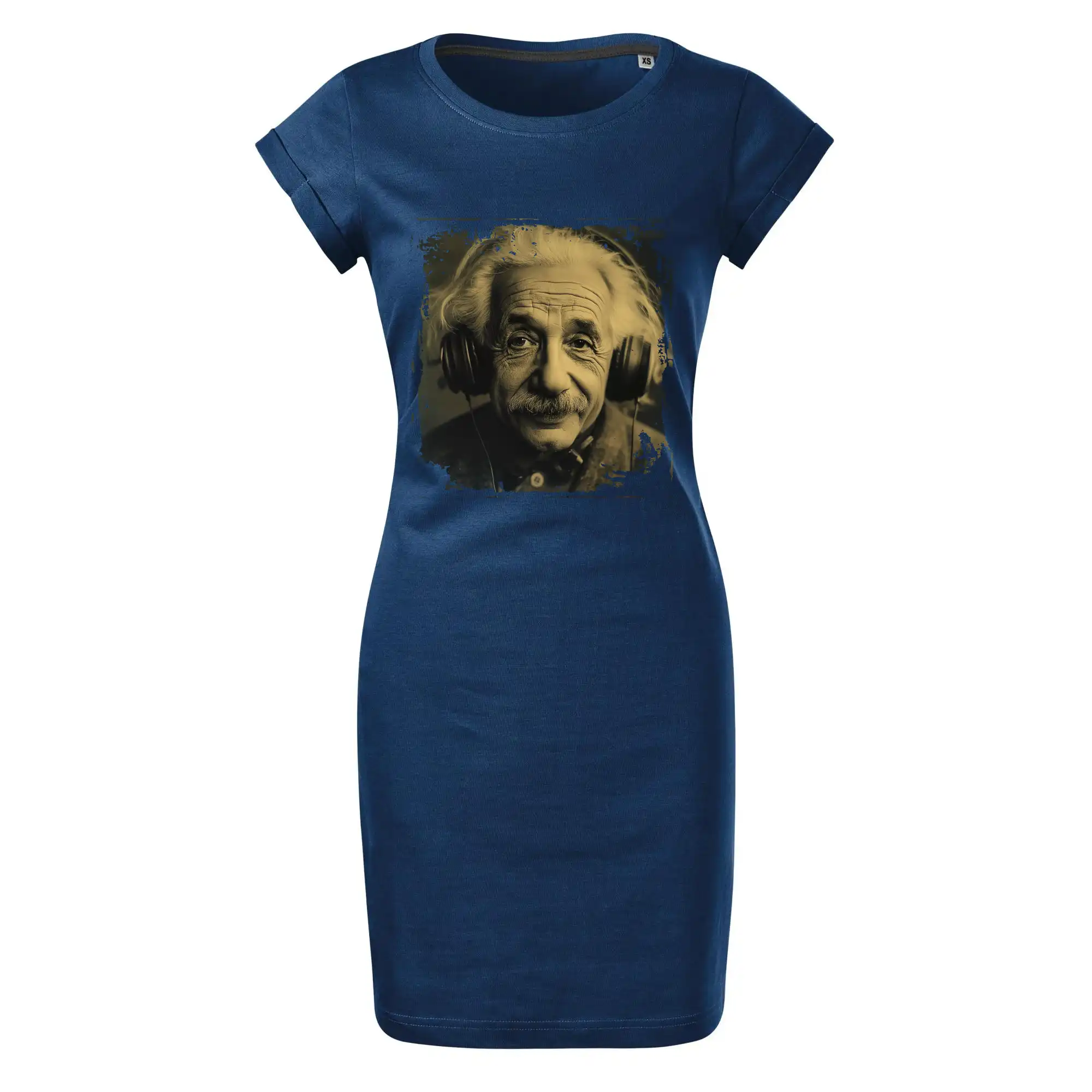 Albert se sluchátky