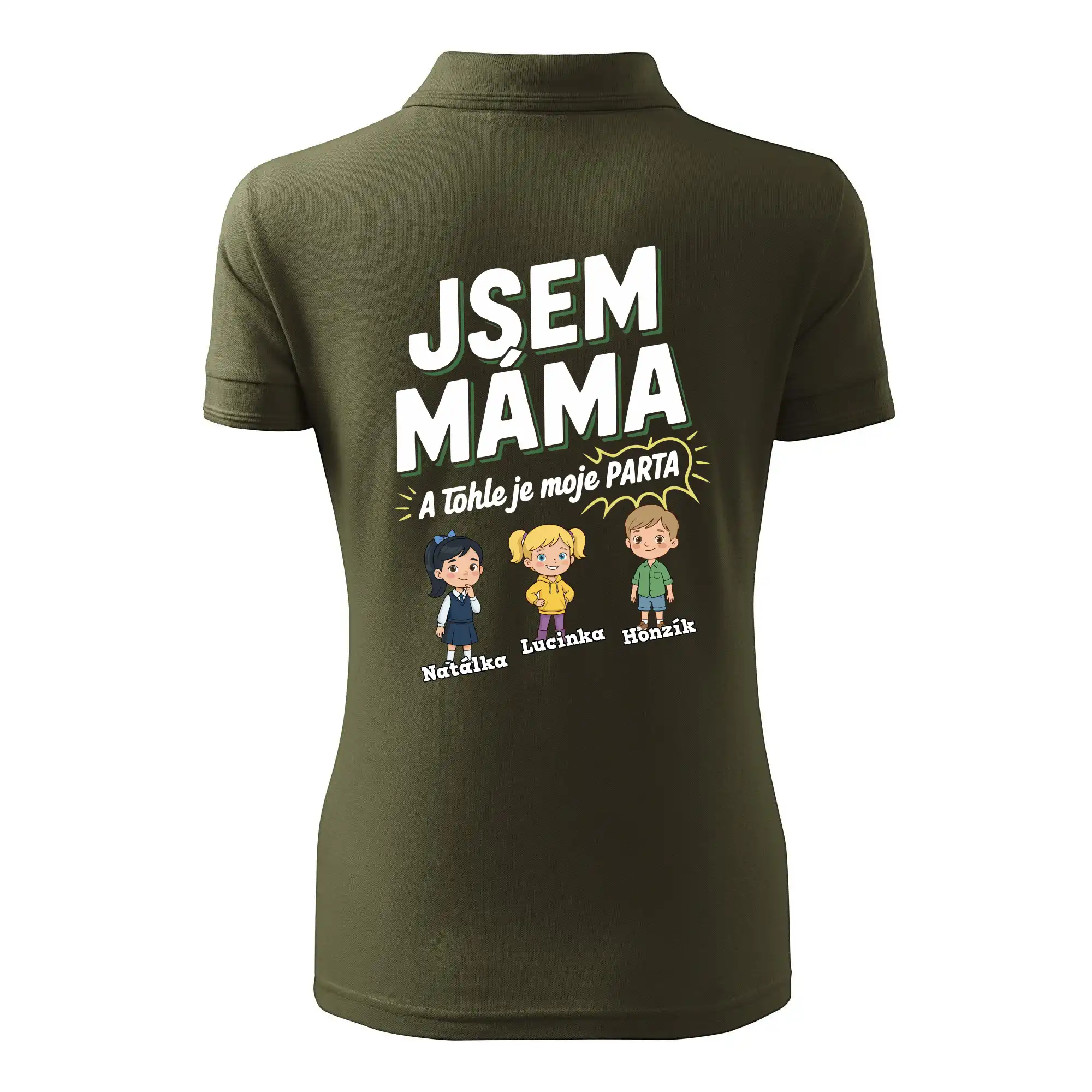 Jsem máma a tohle je moje parta  (obrázky a jména dětí)