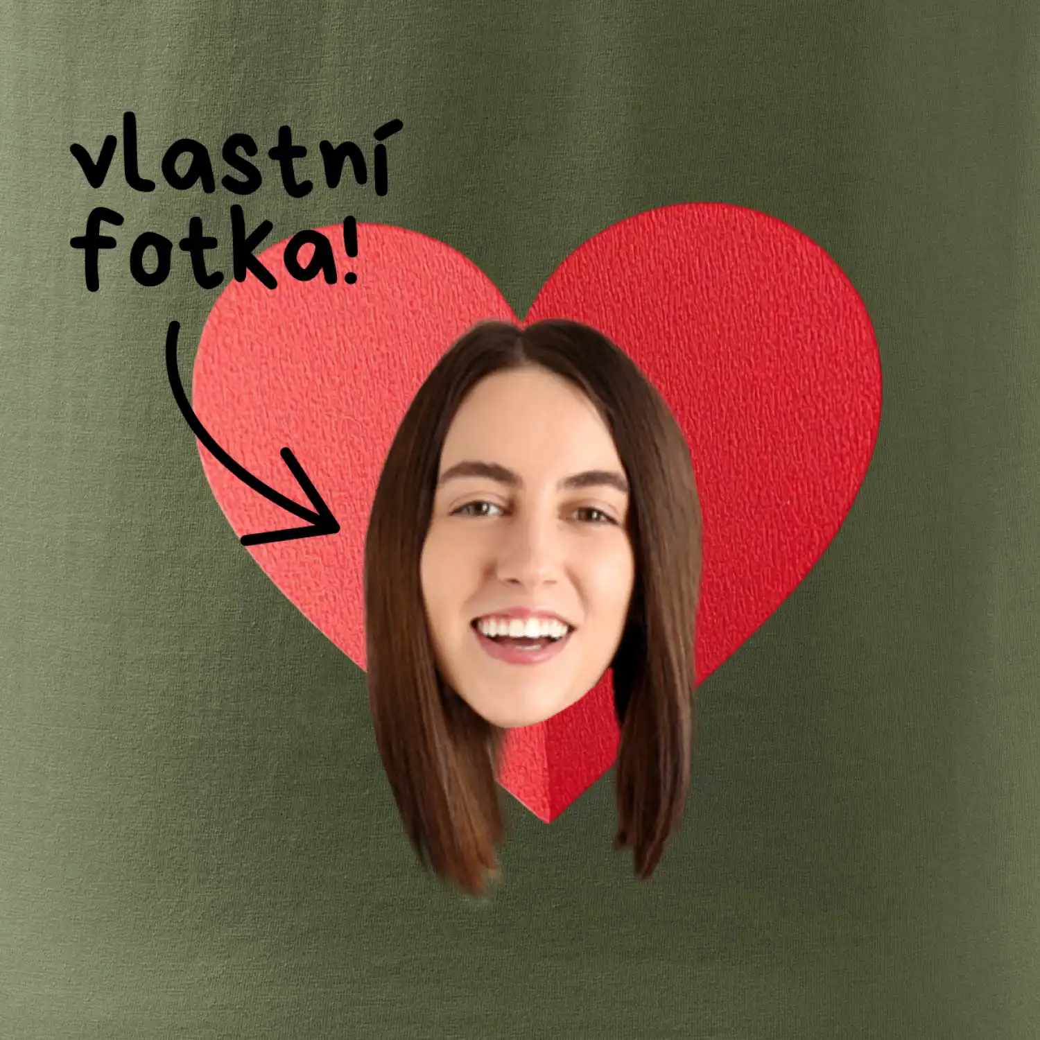 Vlastní fotka v srdci