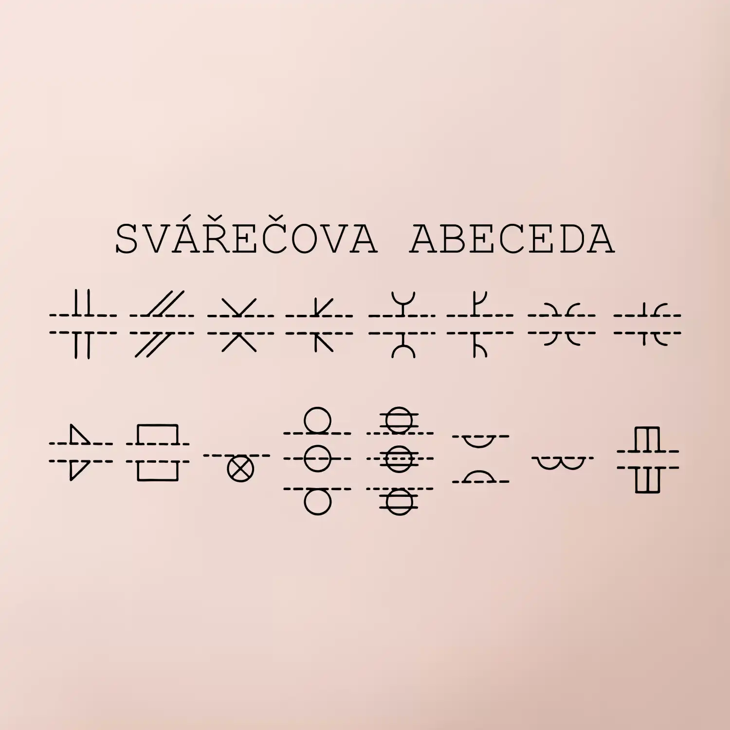 Svářeč - Svářečova abeceda