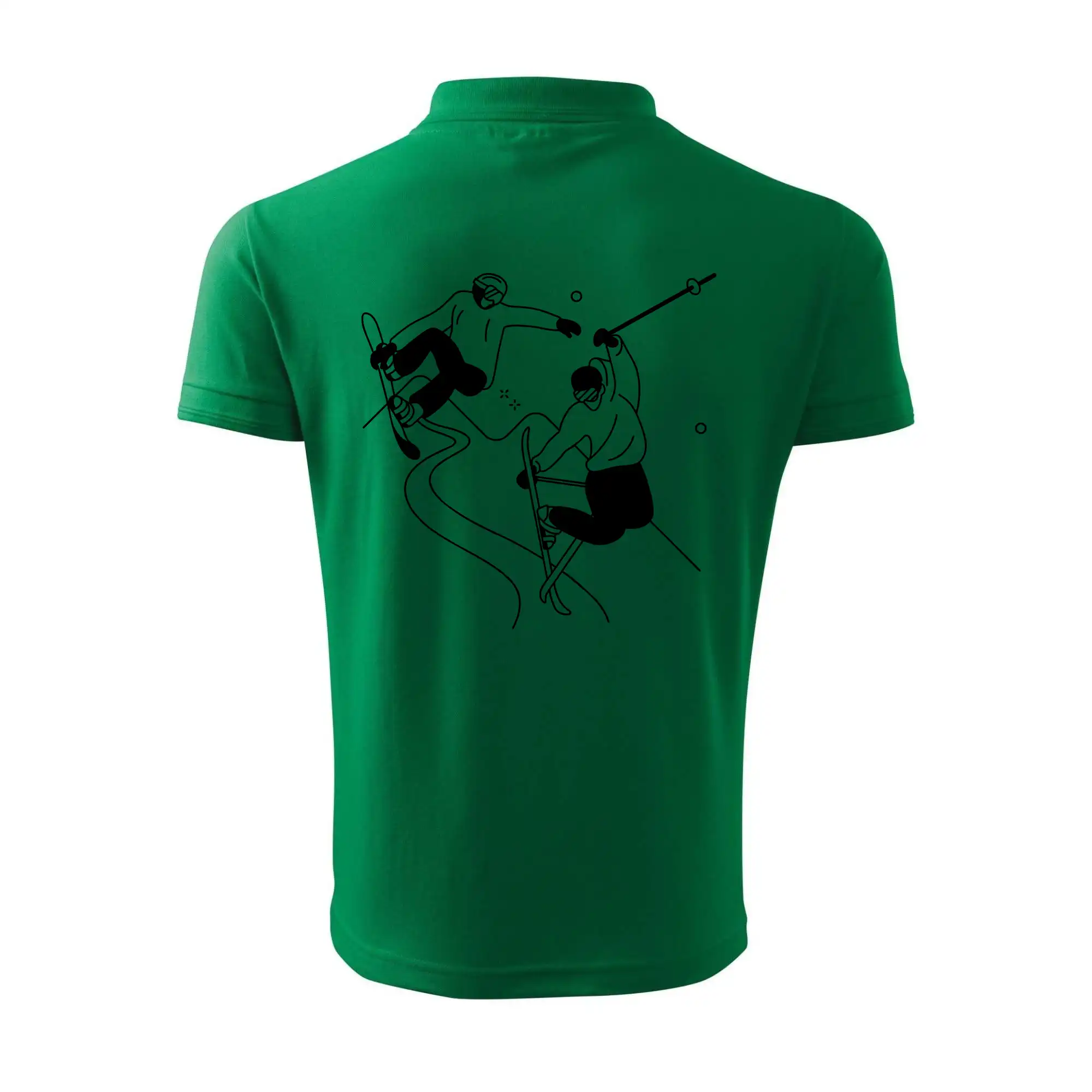 Lyžovaní - kresleny obrázek