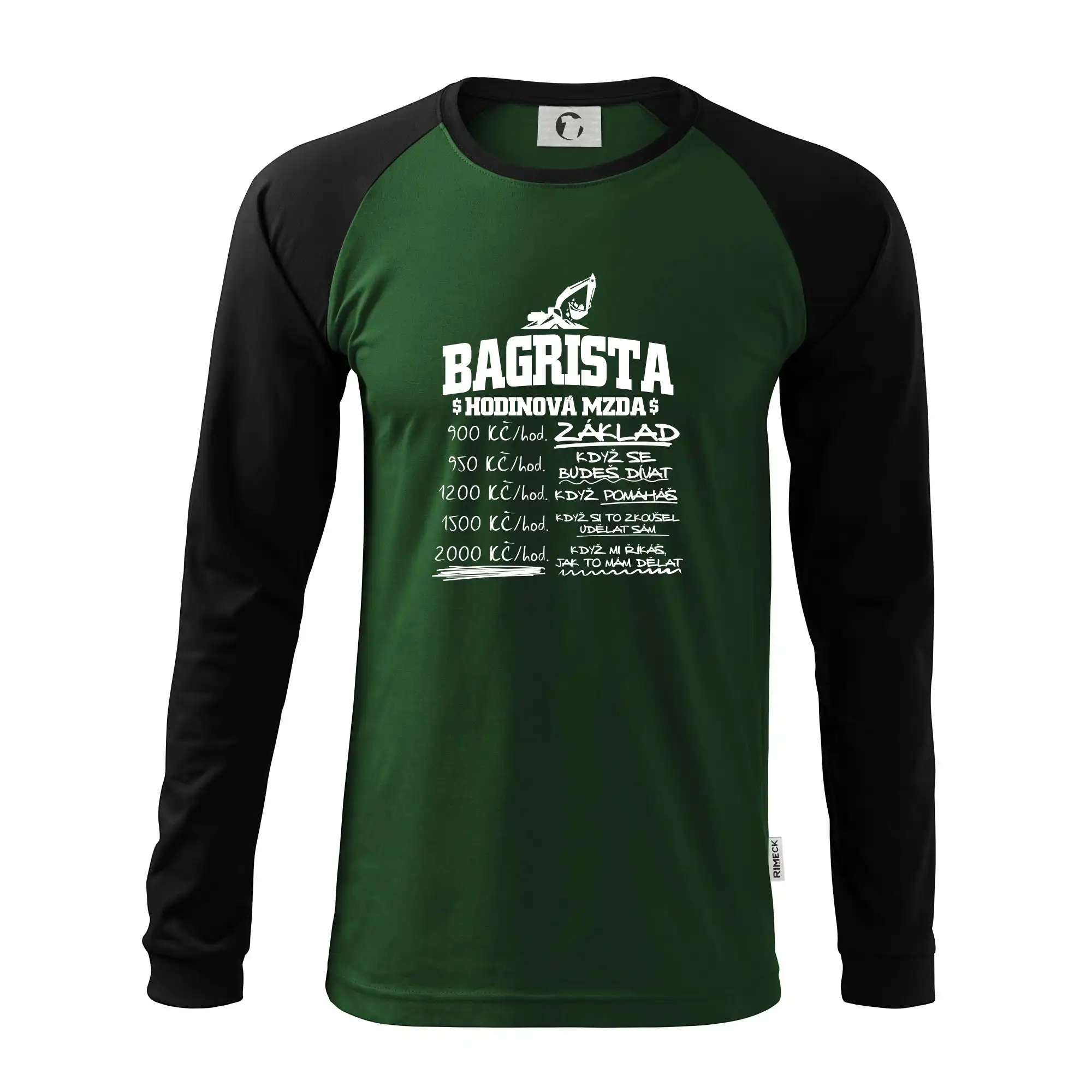 Hodinová mzda bagrista