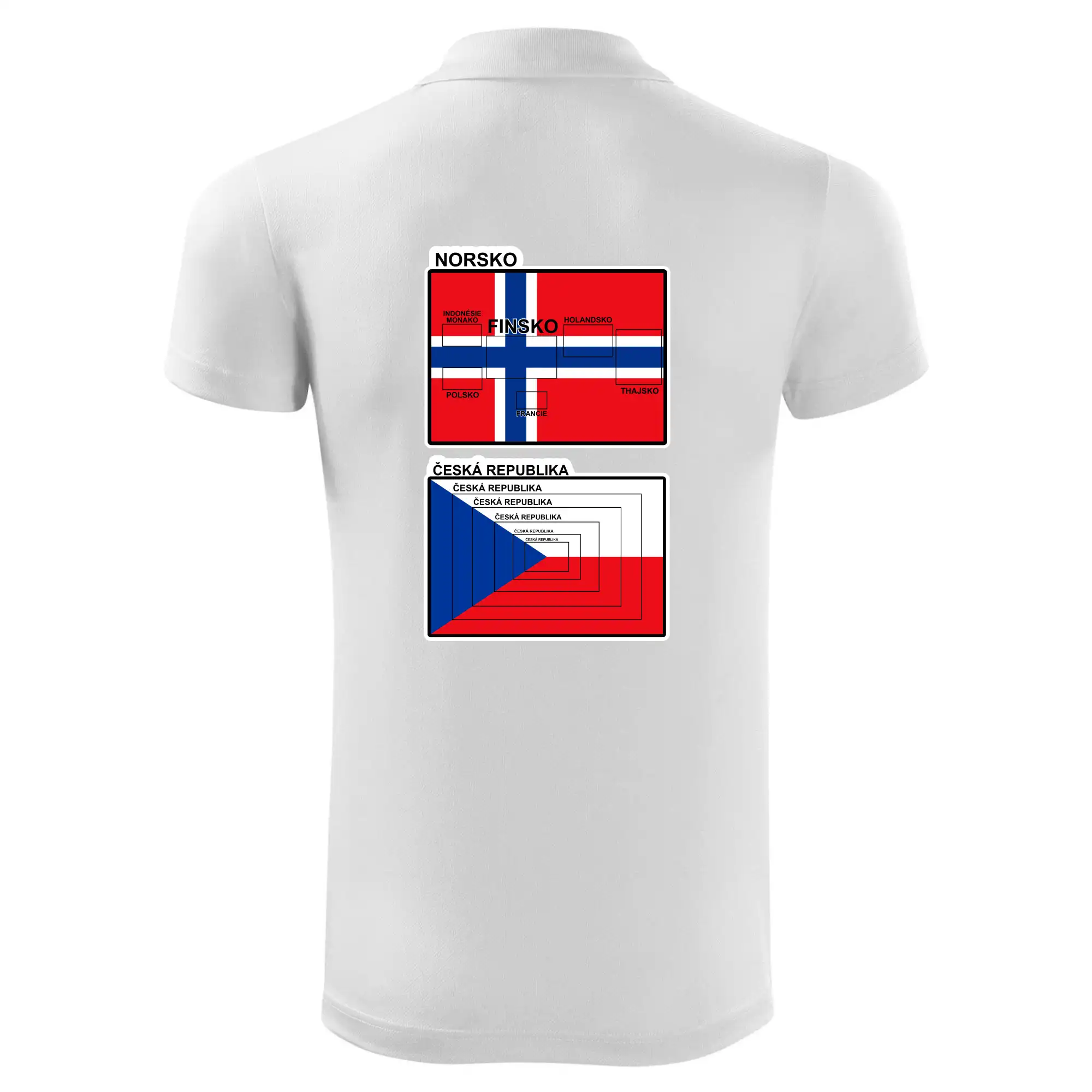 Norská a česká vlajka