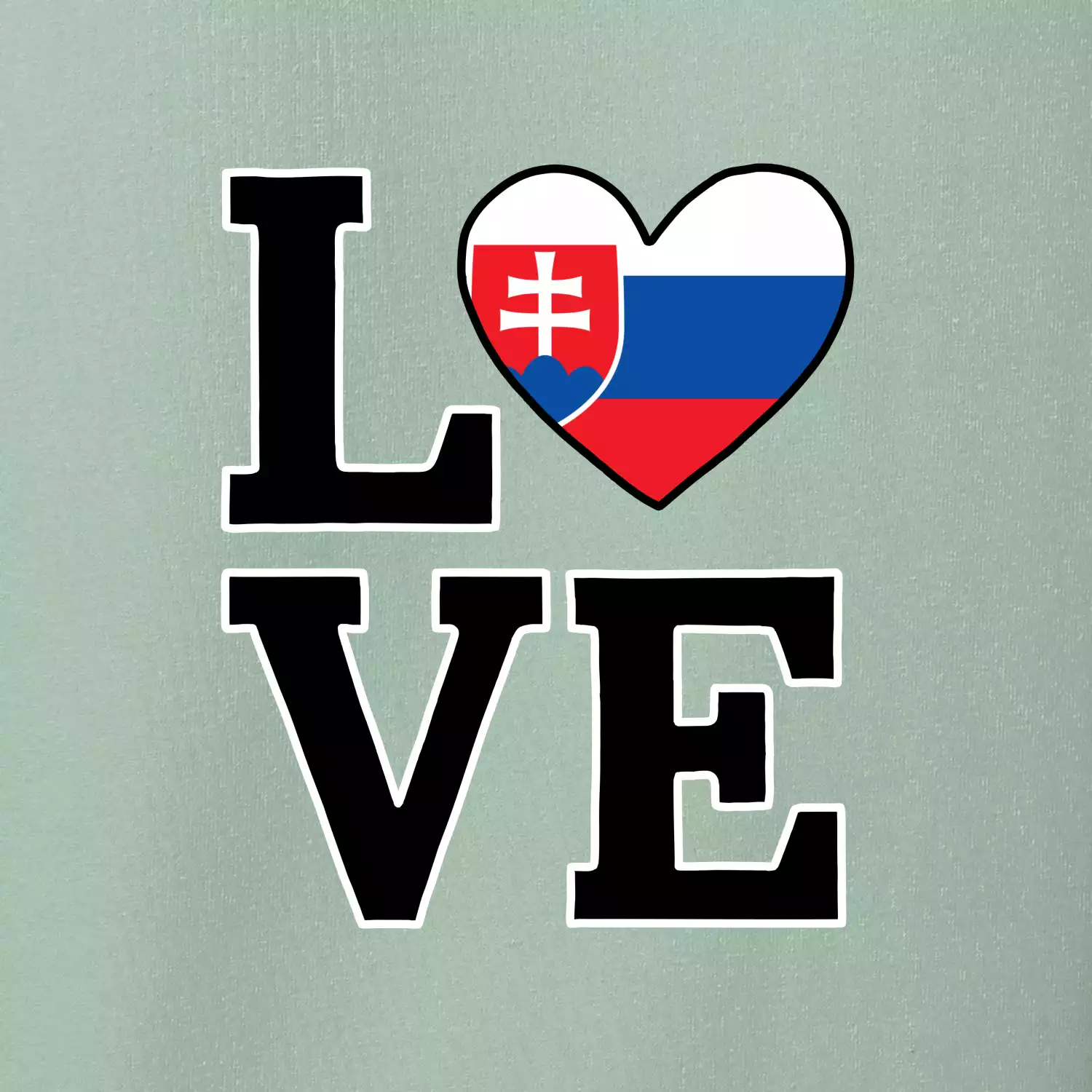 Love Slovenská vlajka