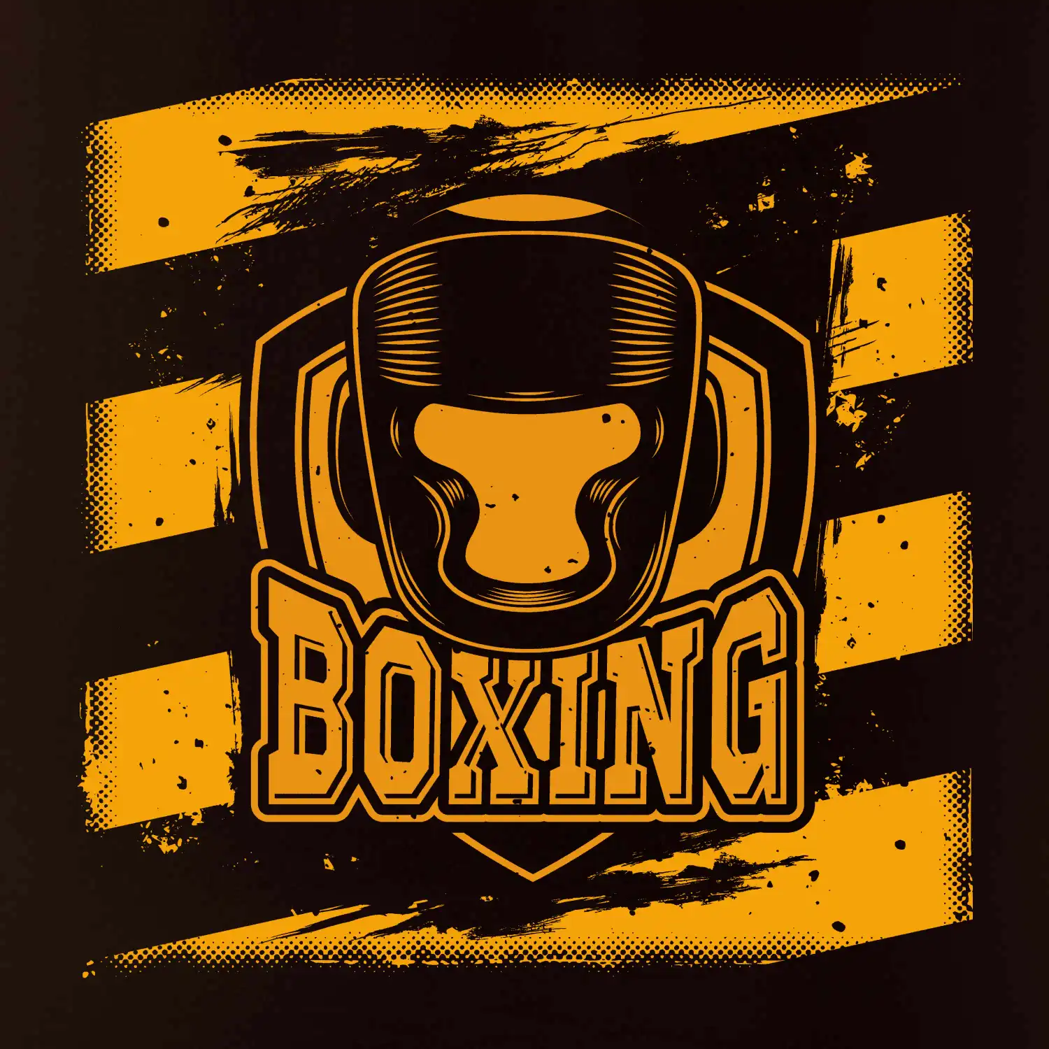 Boxing ve čtverci helma