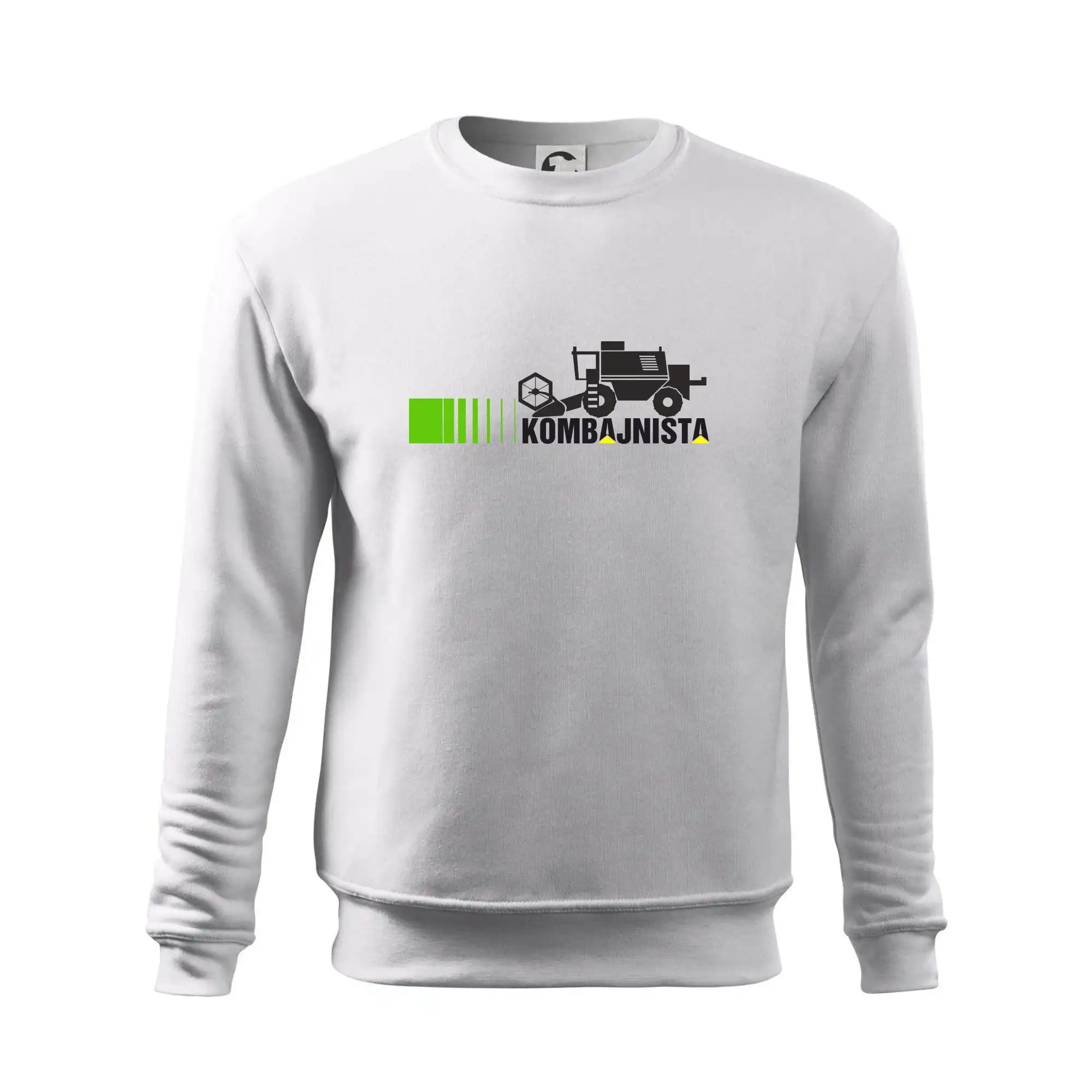 Kombajnista zelená a žlutá