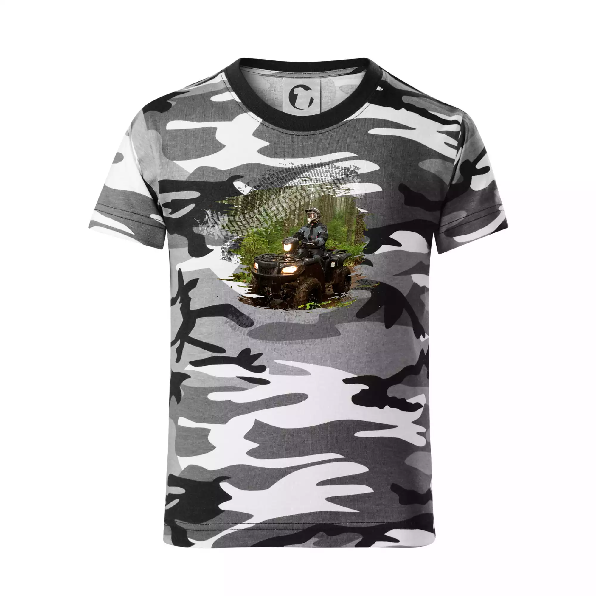 ATV čtyřkolka v lese