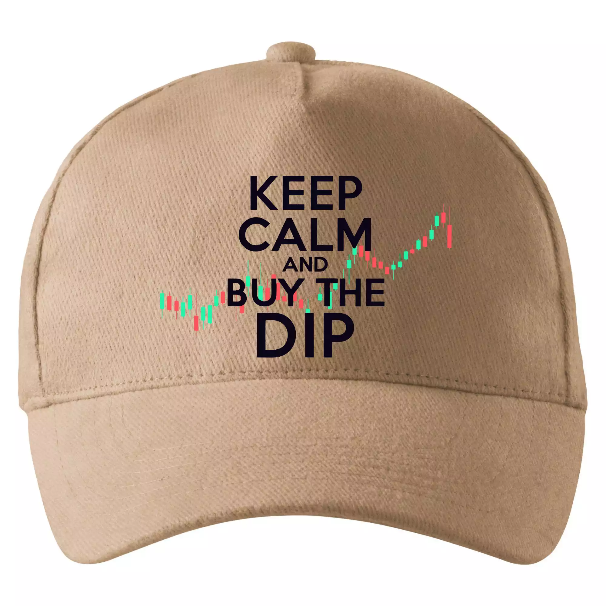 Zeleno červený graf Keep Calm and Buy the Dip