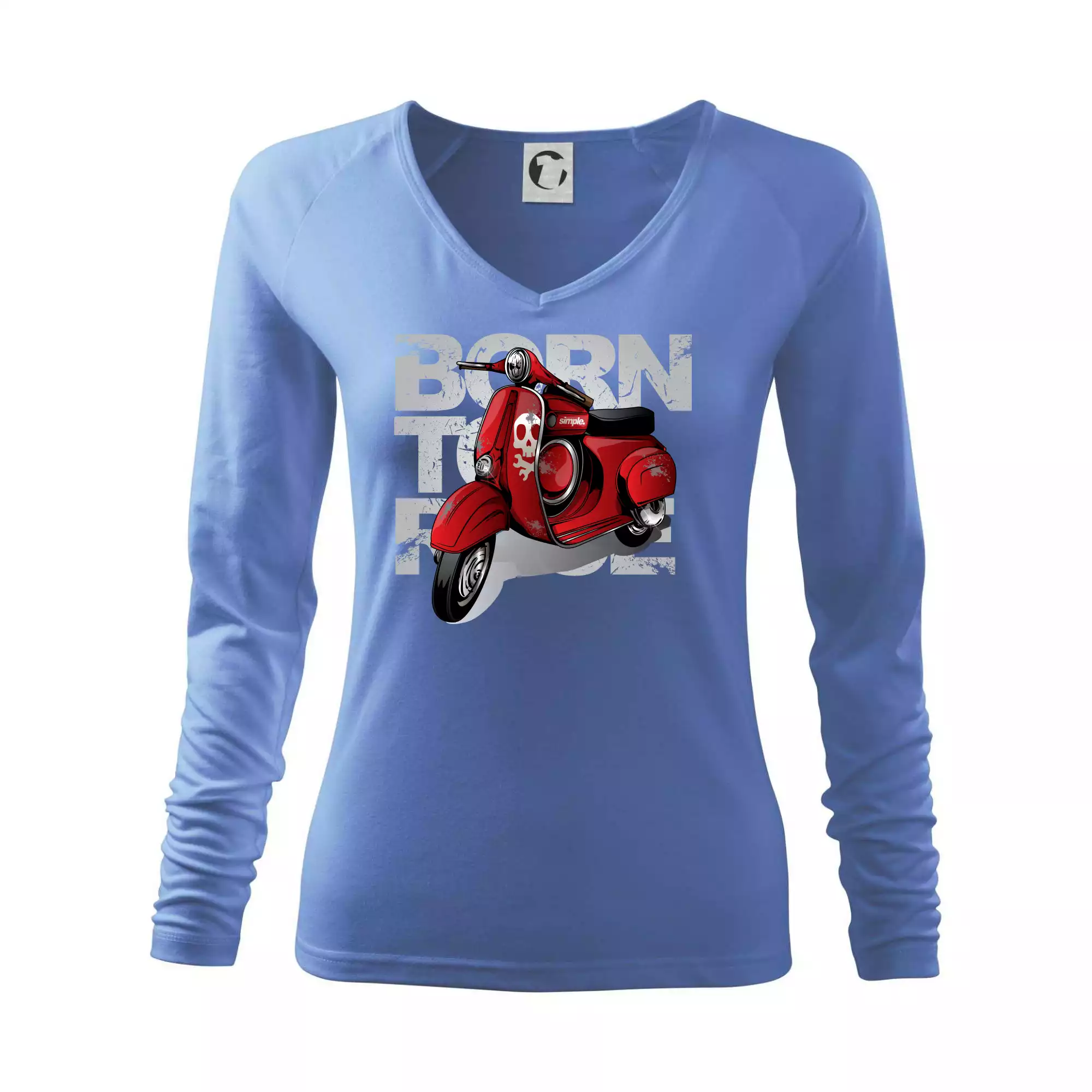 Scooter born to ride red