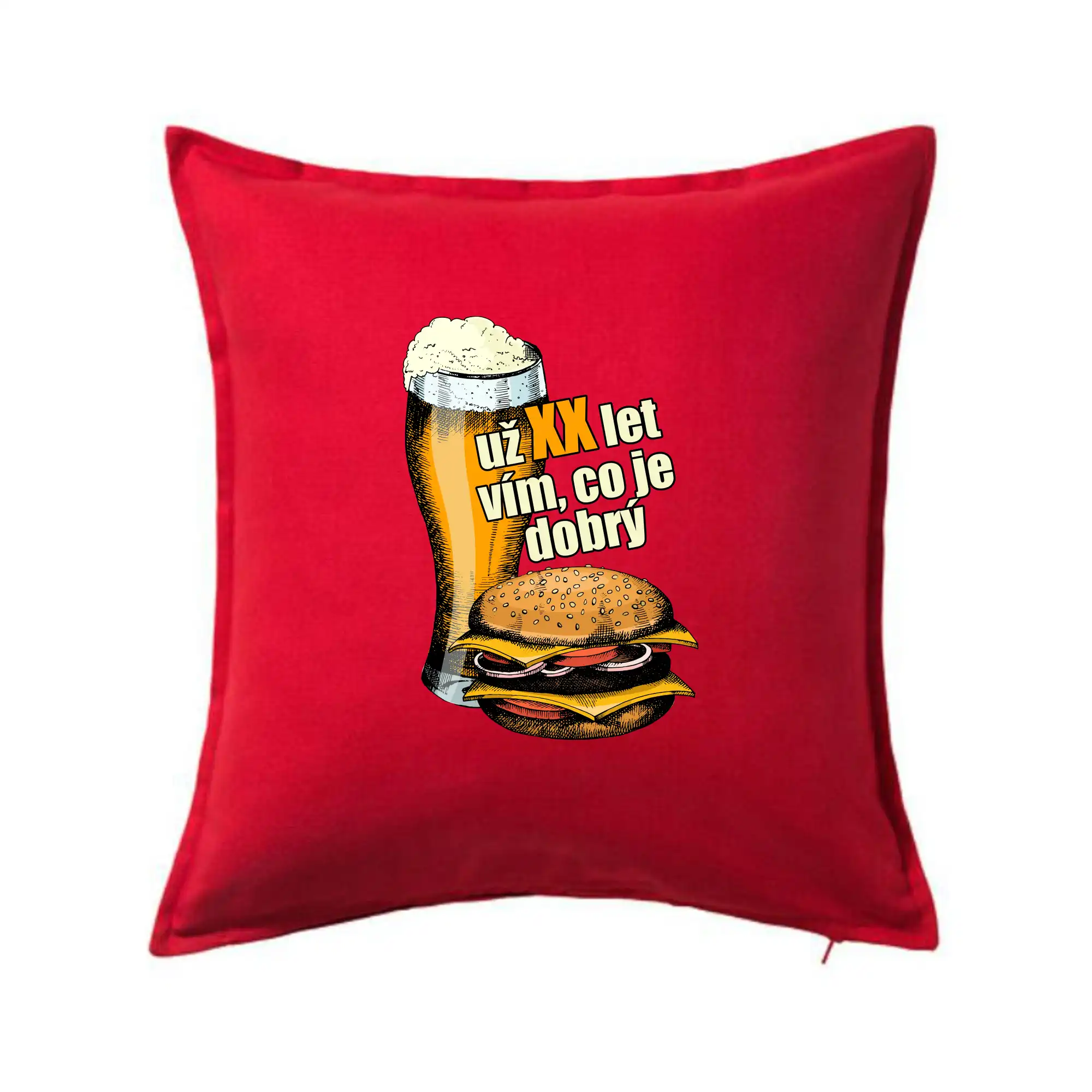 Pivo a burger vím co je dobrý