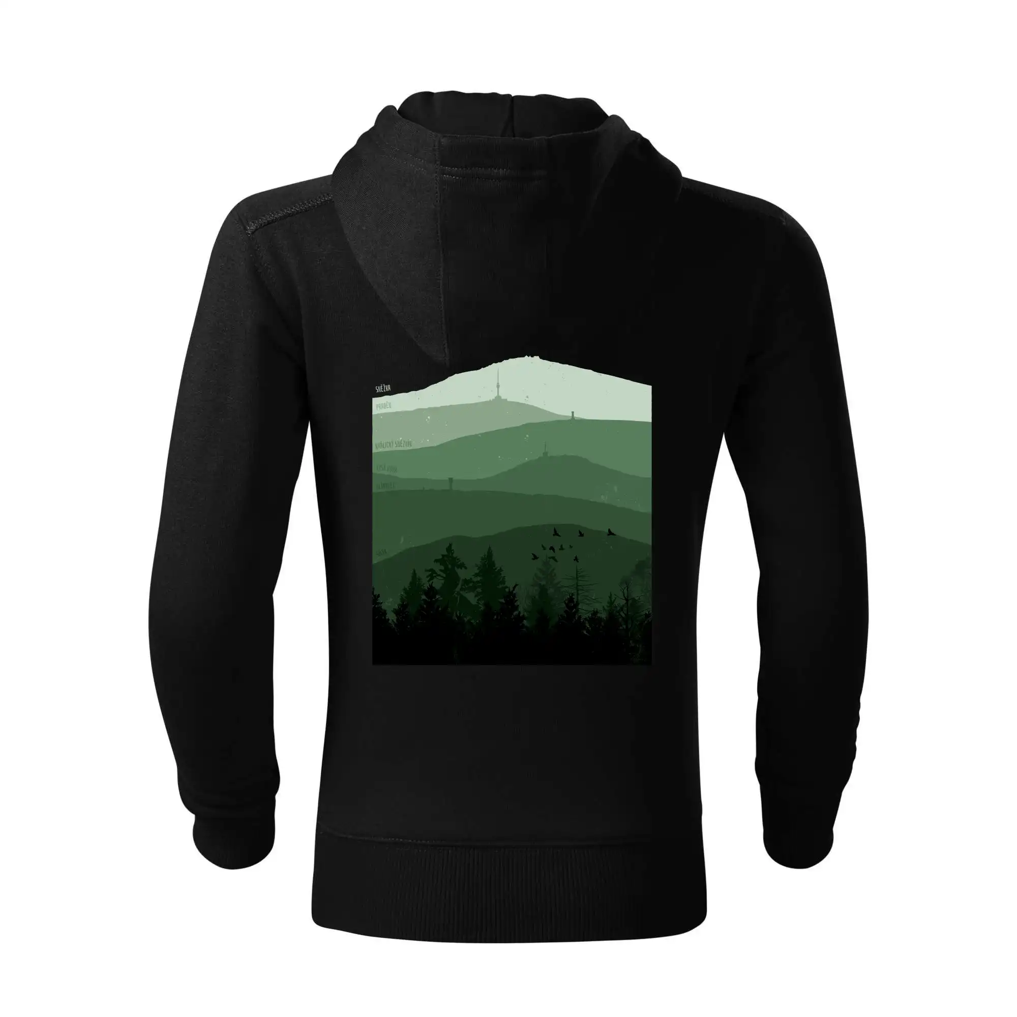 Siluety nejvyšších Českých hor