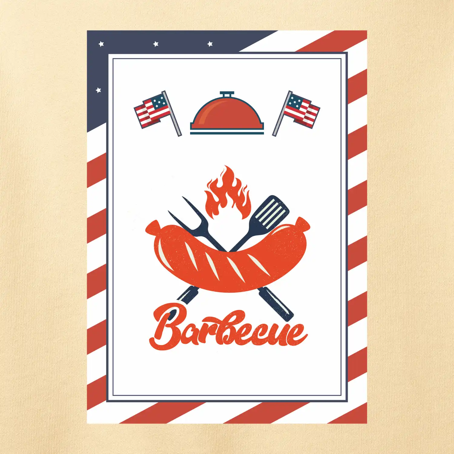 USA BBQ POSTER