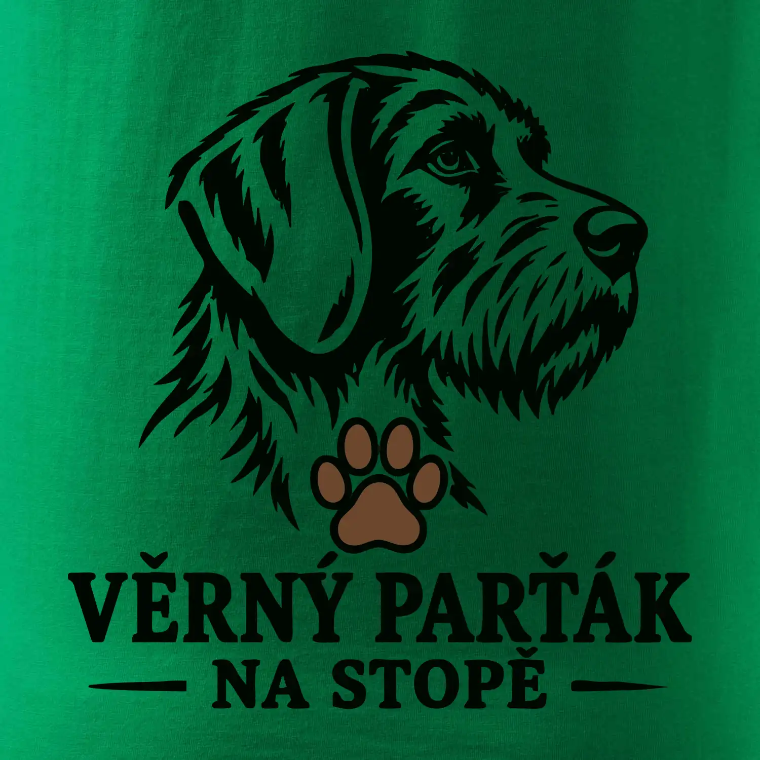 Věrný parťák na stopě lovecký pes