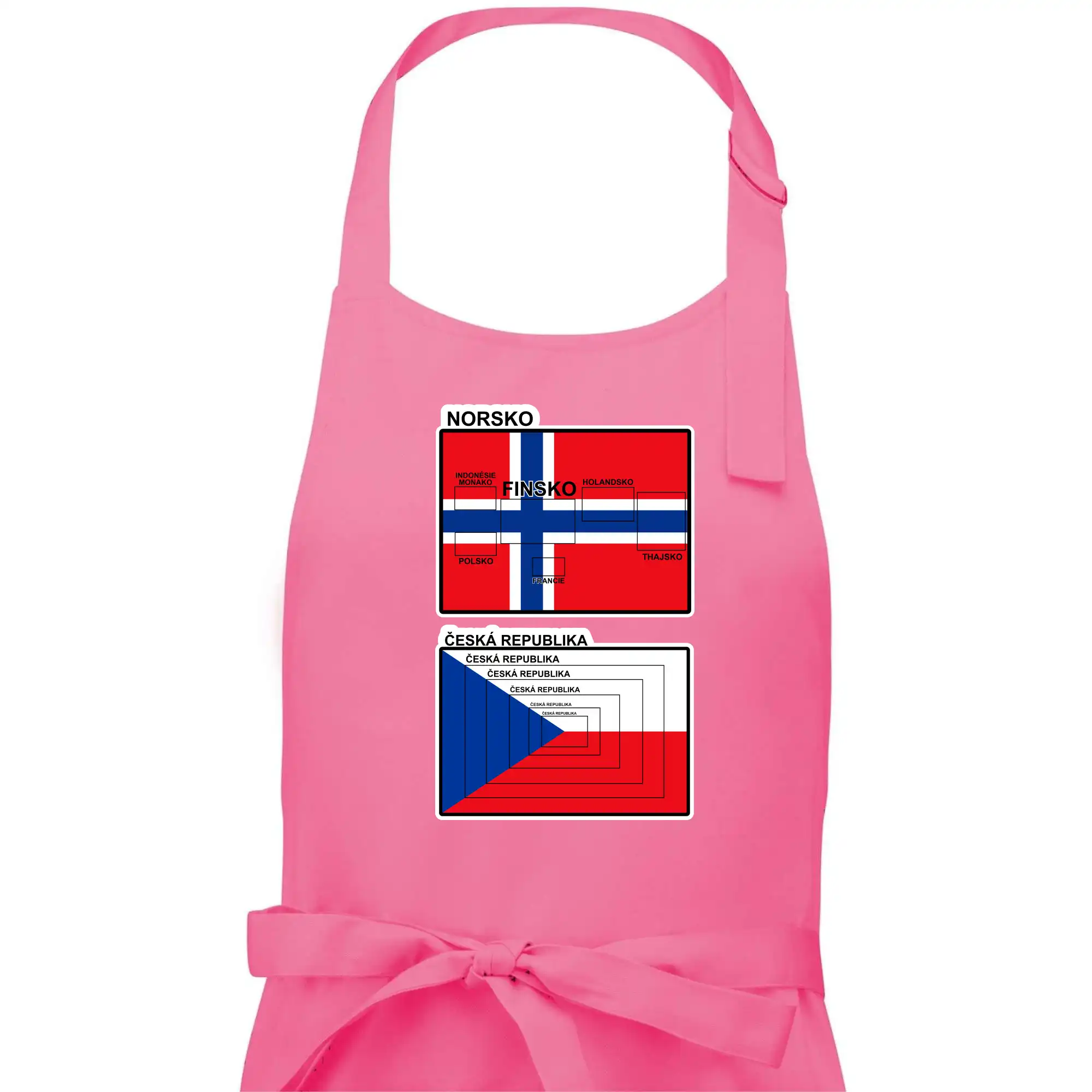 Norská a česká vlajka