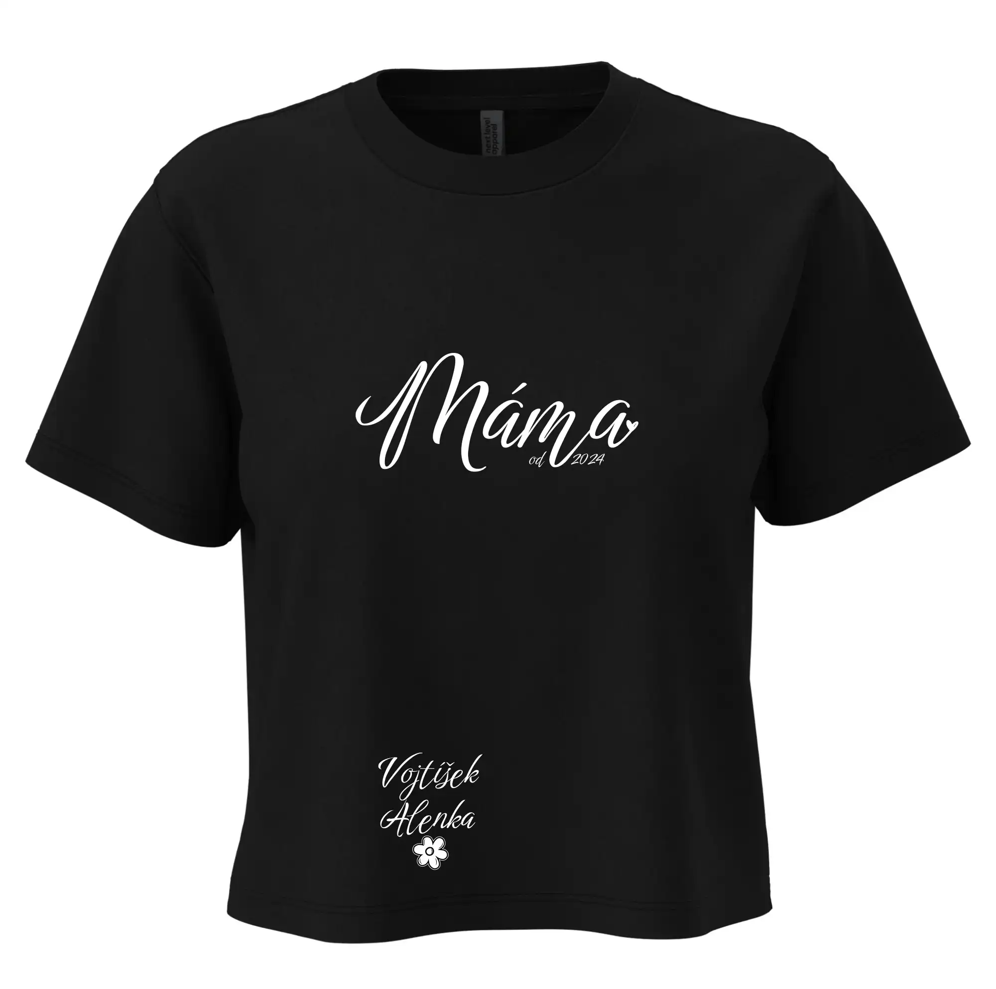 Máma od roku + jména dětí dole vlevo