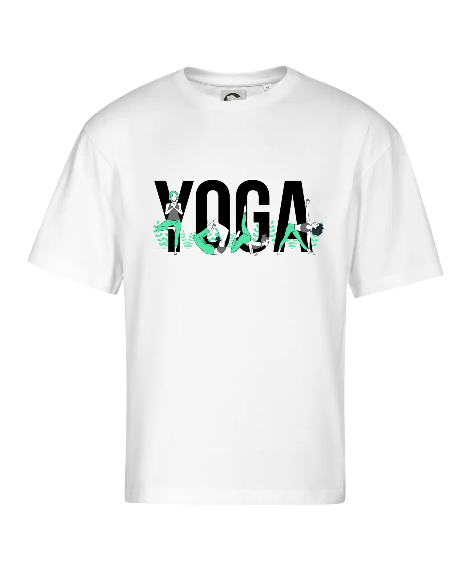 Yoga nápis barevný