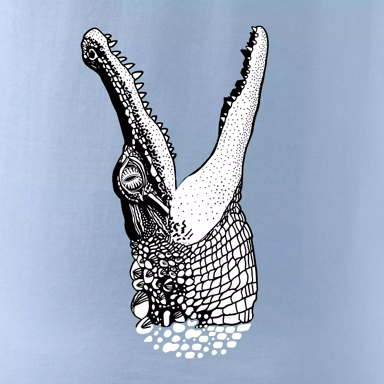 Krokodýl kreslený (Pecka design)