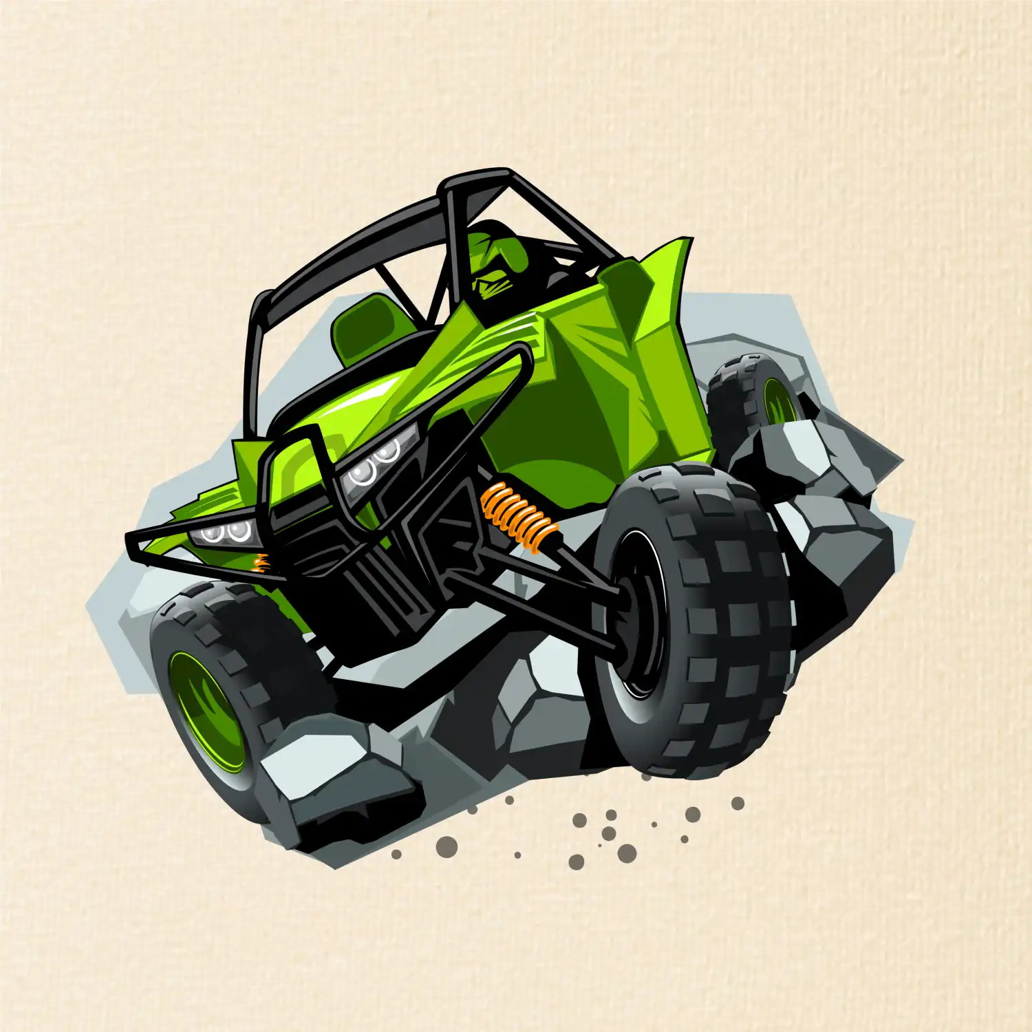 ATV bugina zelená