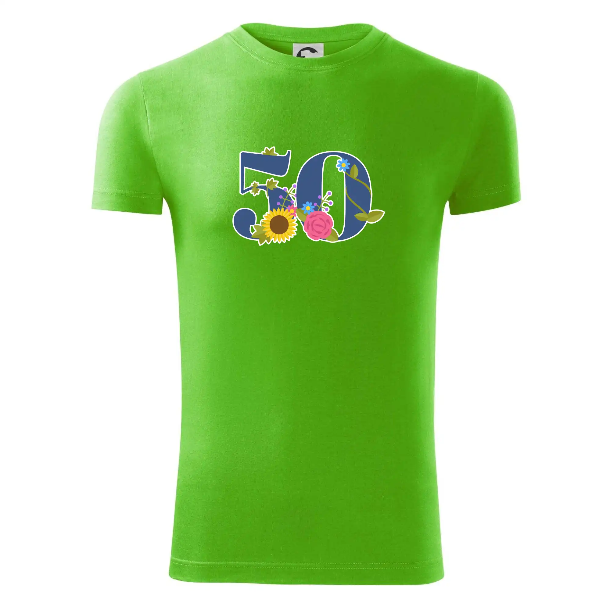 Květinové číslo kreslené - 50