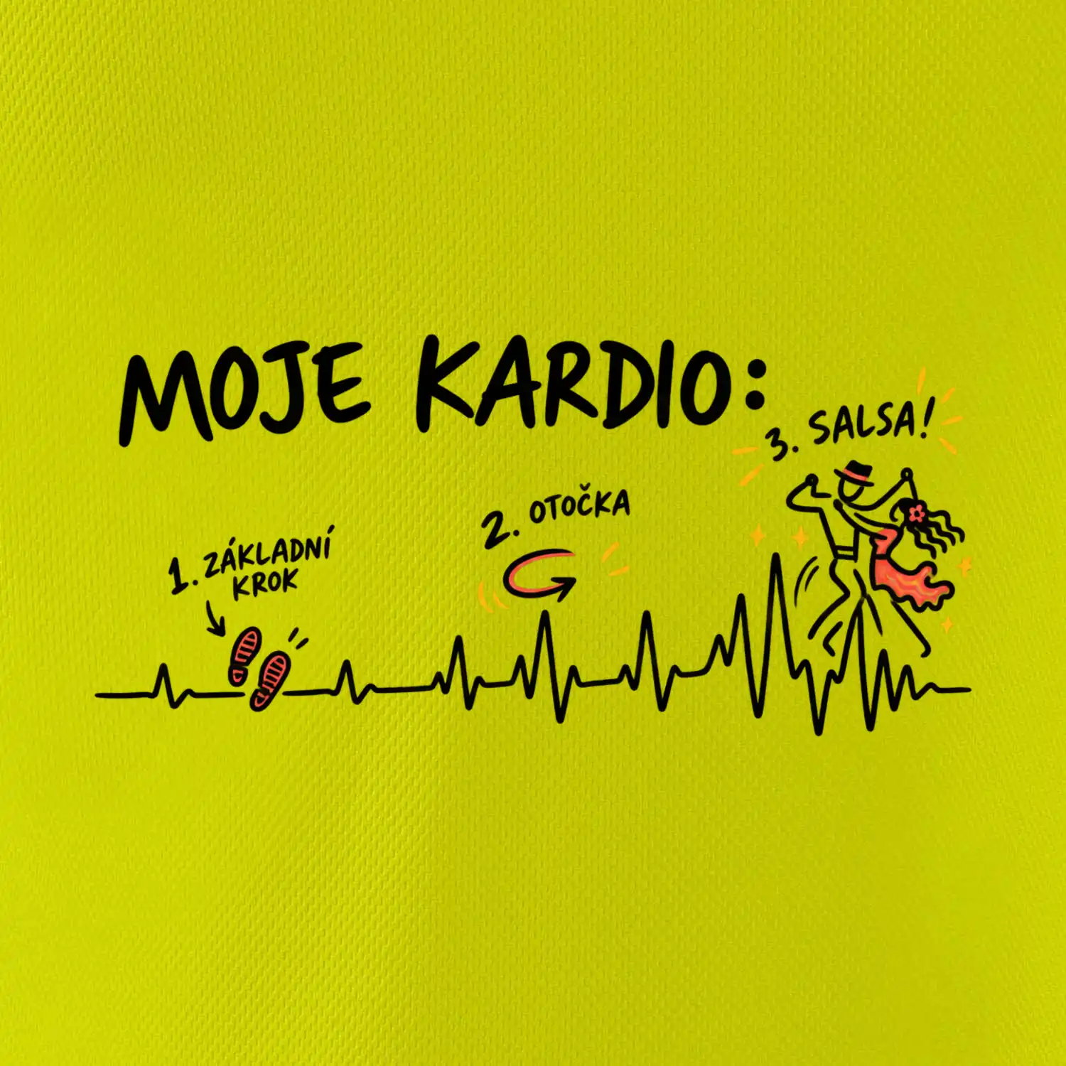 Moje kardio základní krok otočka salsa