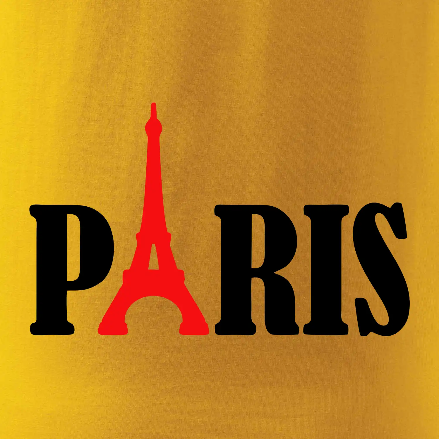 Paris nápis Eiffelova věž