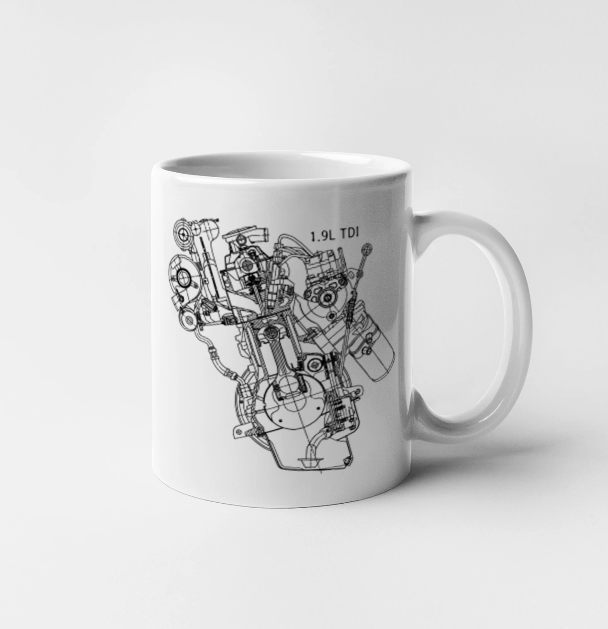 Motor Škoda/ VW 1.9L  TDI z boku