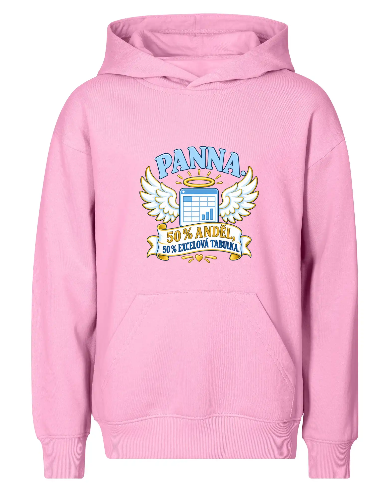 Panna. 50 % anděl, 50 % excelová tabulka