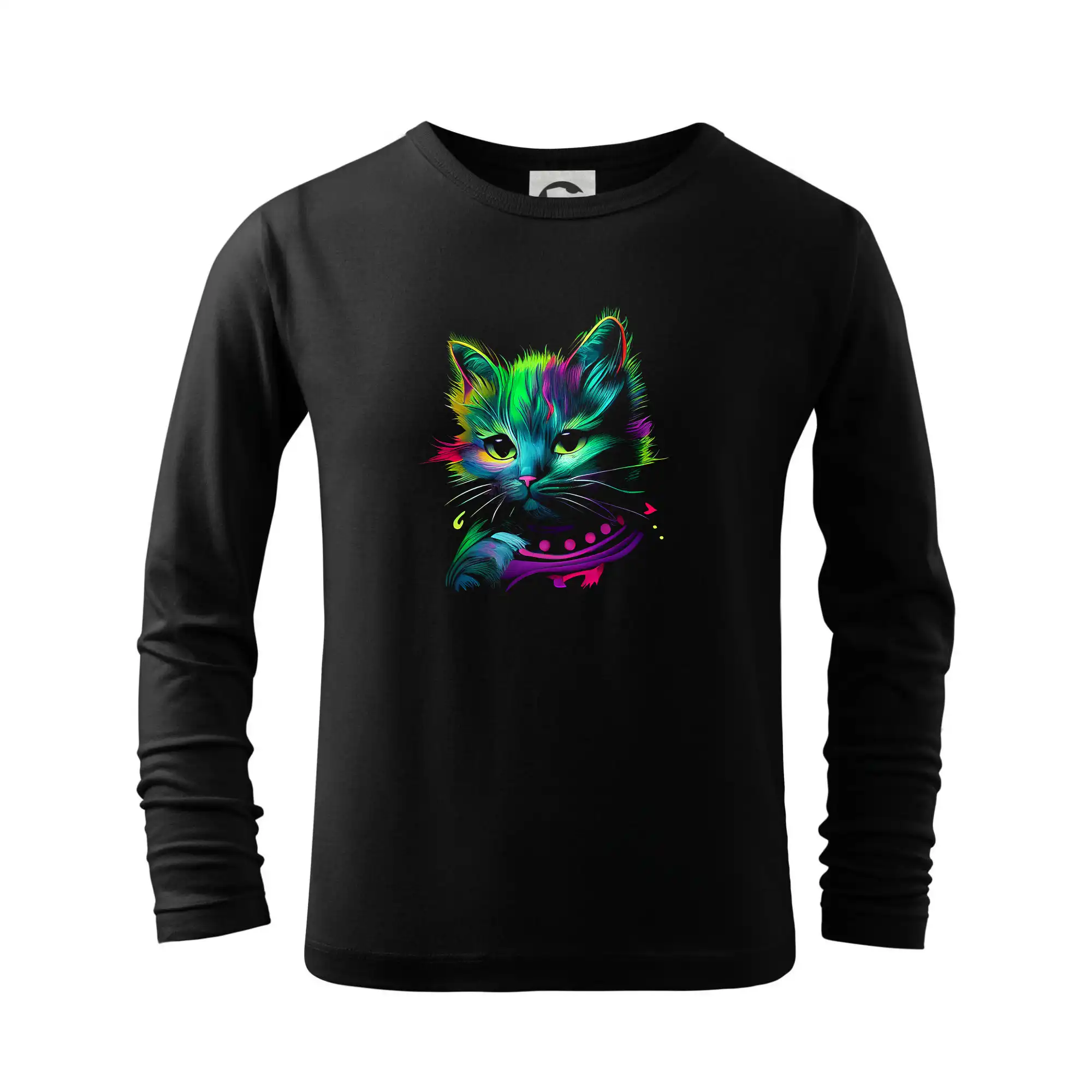 Kočka barevná se šálou