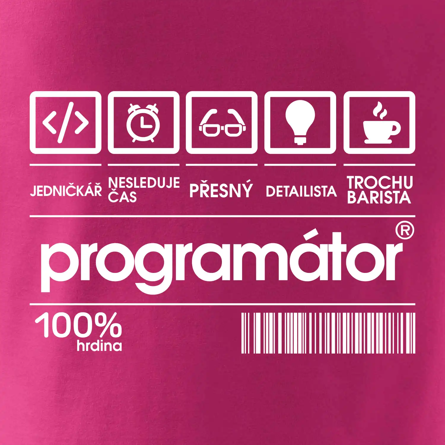 Čárový kód - programátor