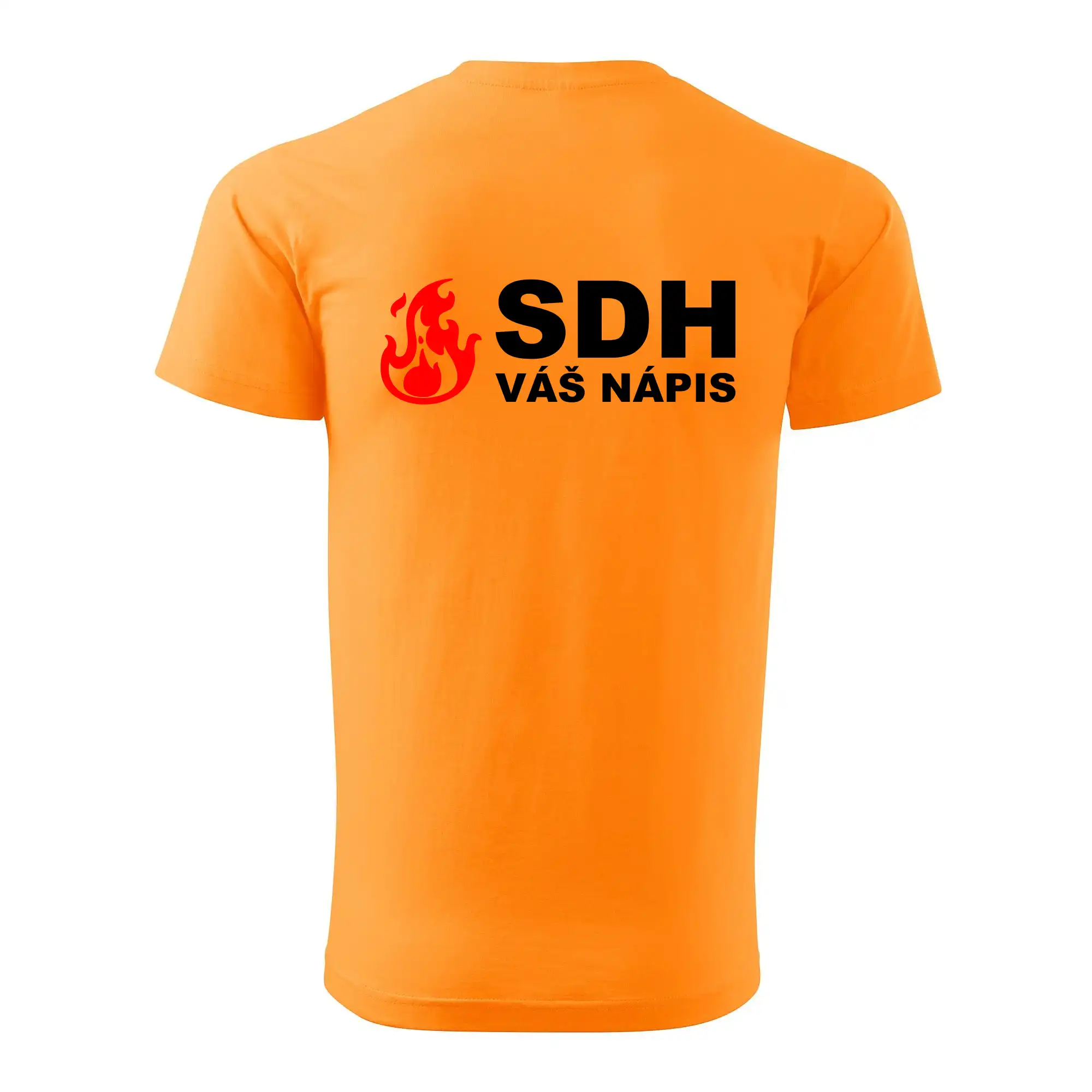 SDH nápis (oheň, název sboru - vlastní nápis)