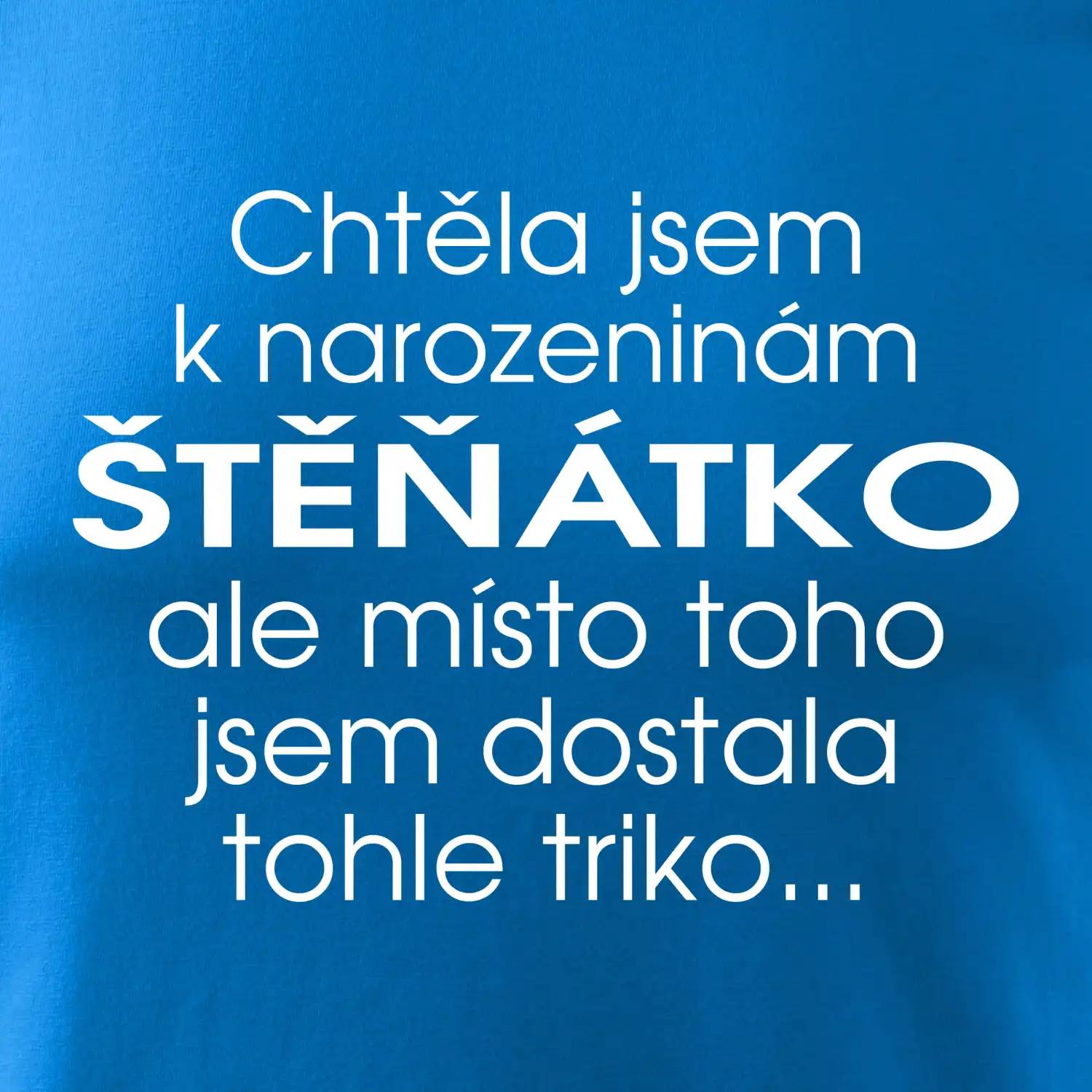Chtěla jsem dostat k narozeninám štěňátko