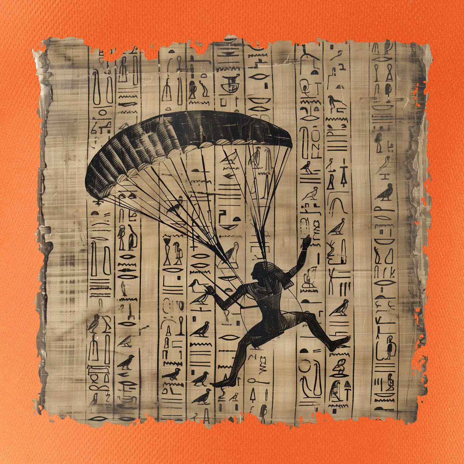 Egyptské hieroglyfy paraglide