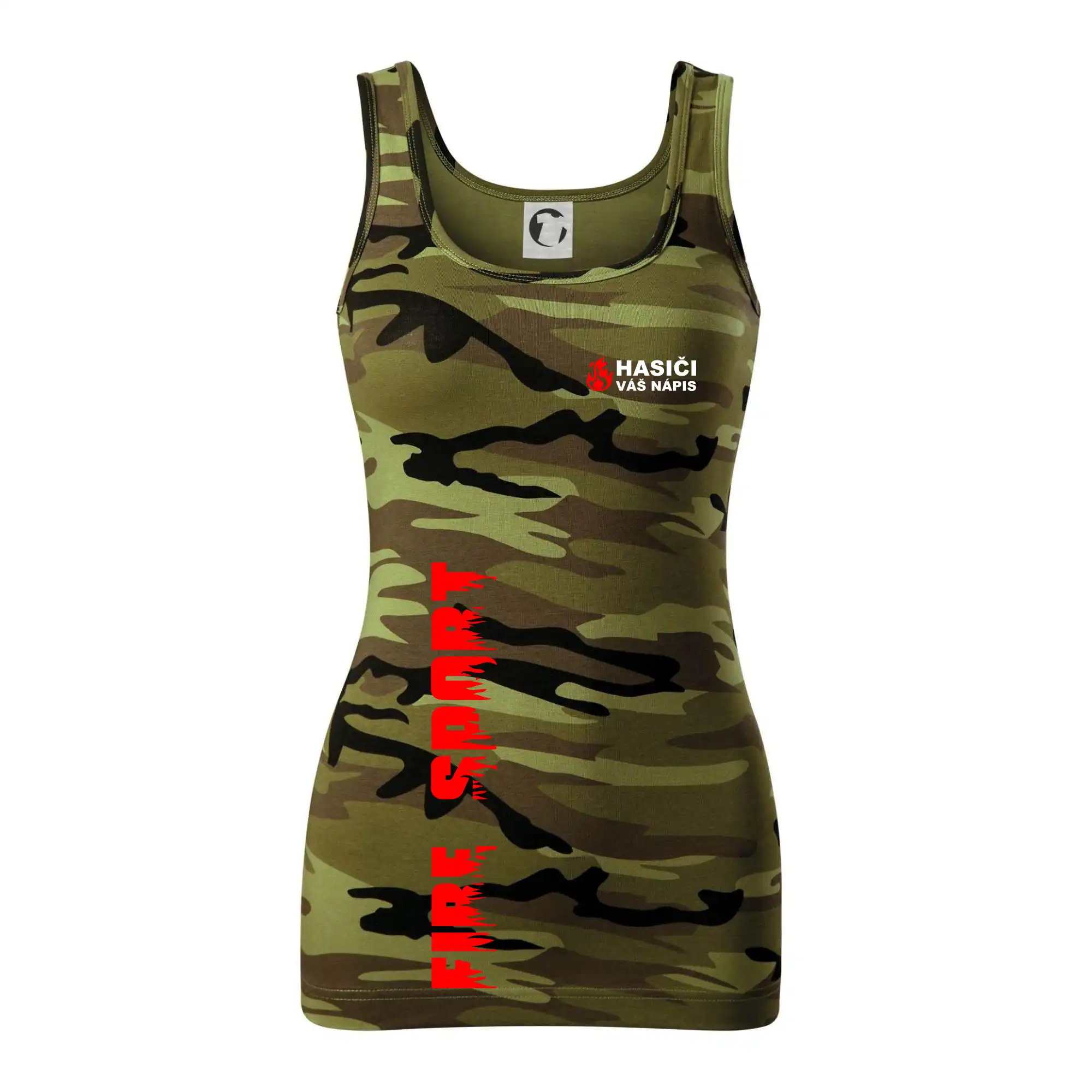 Hasiči (oheň,  Firesport, název sboru - vlastní nápis)