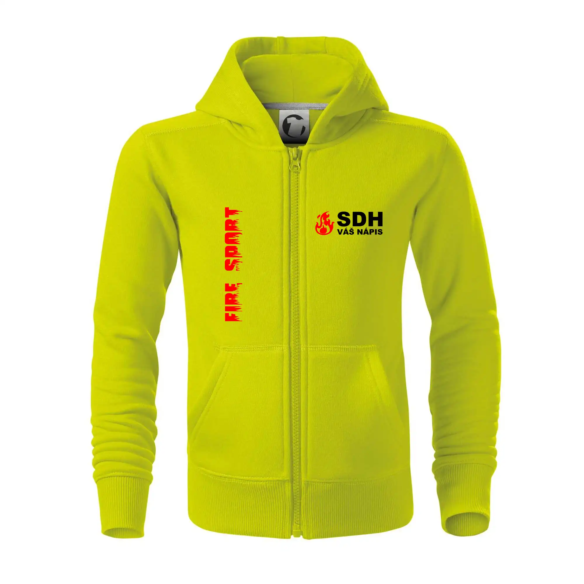 SDH nápis (oheň, firesport, název sboru - vlastní nápis)