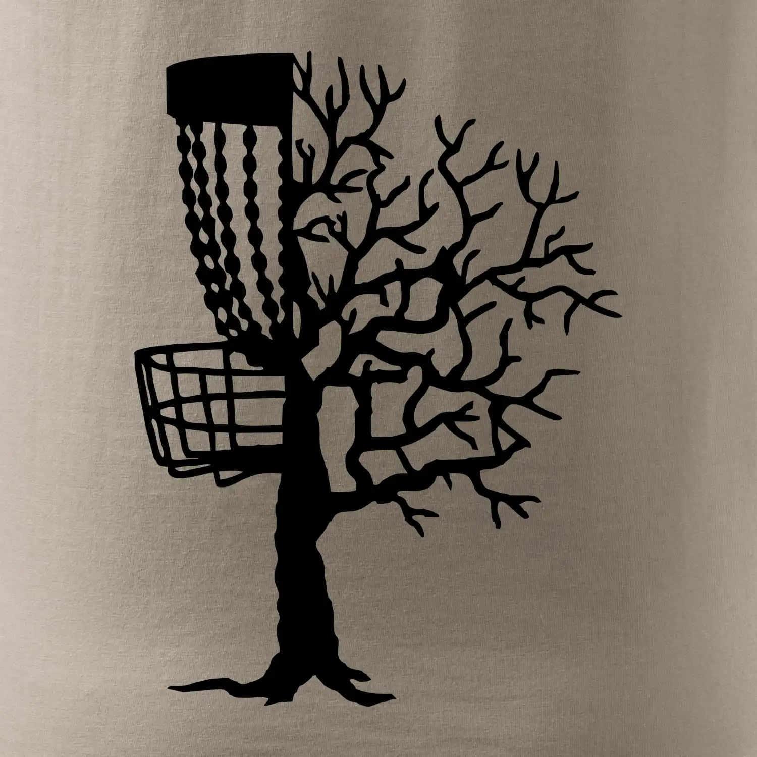 Disc golf pozor strom