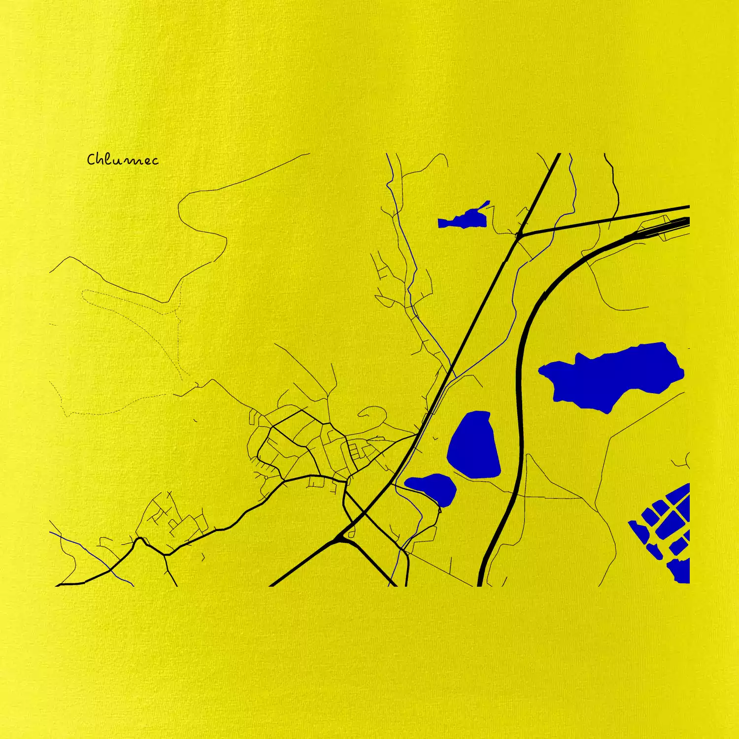 Chlumec 403 39 mapa s vodními toky