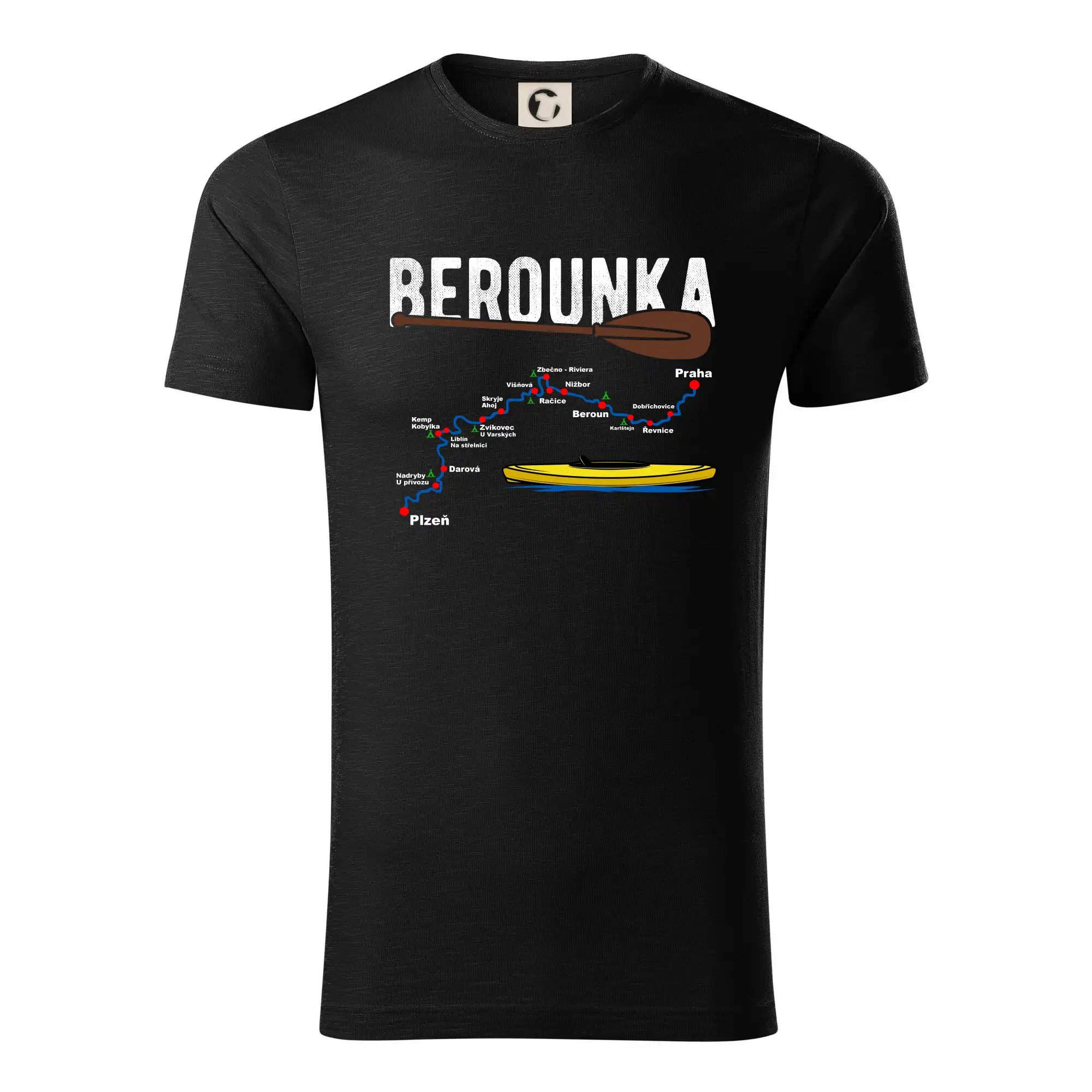 Mapa řeky Berounky