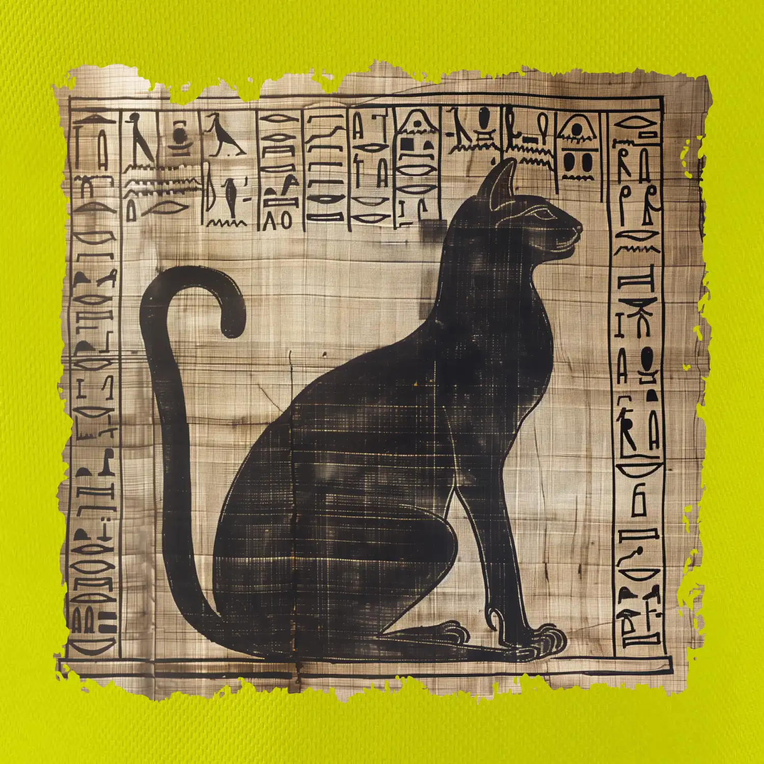 Egyptské hieroglyfy kočka
