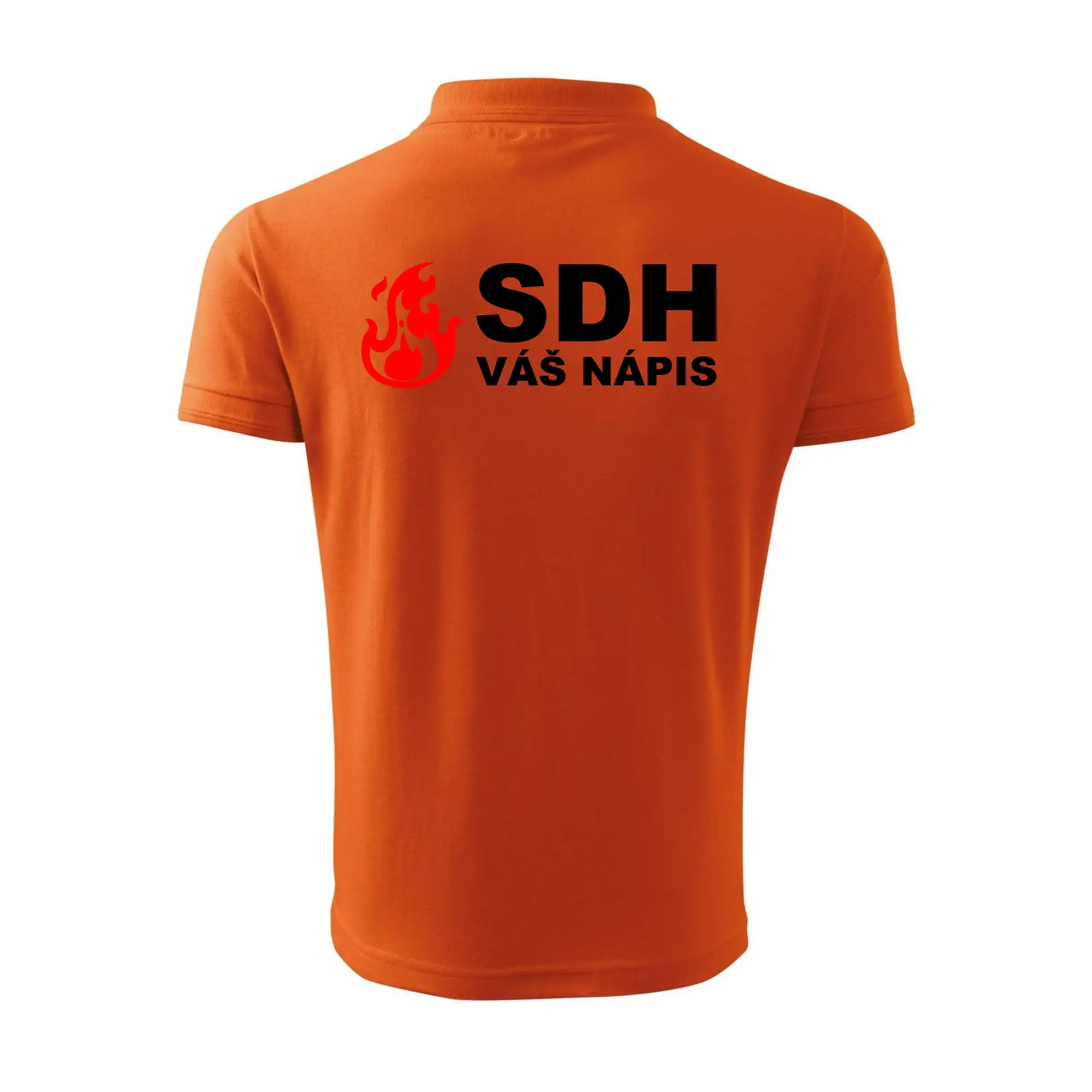 SDH nápis (oheň, název sboru - vlastní nápis)