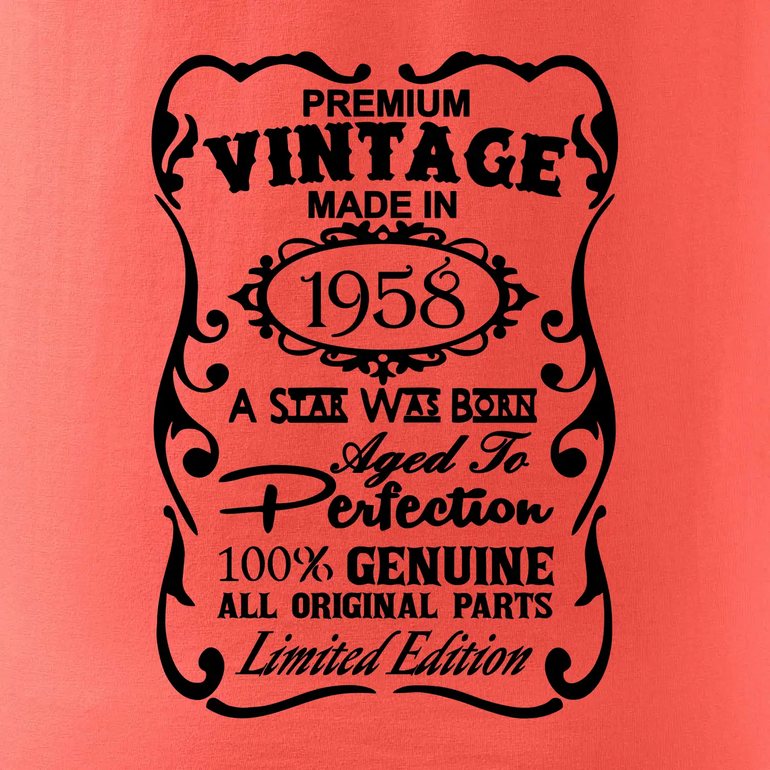 Vintage Etiketa - 1958