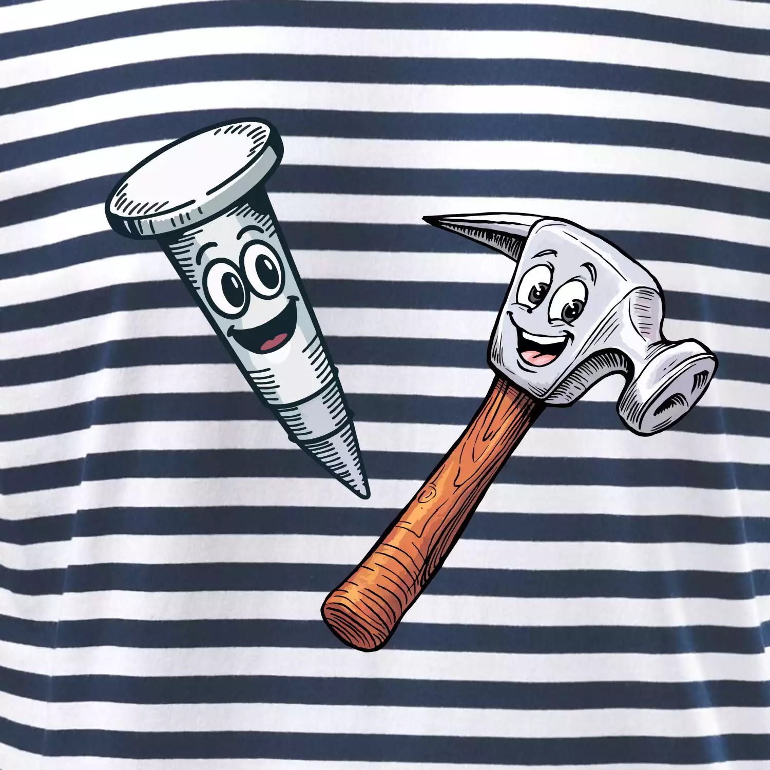 Parové triko - Kladivo a hřebík