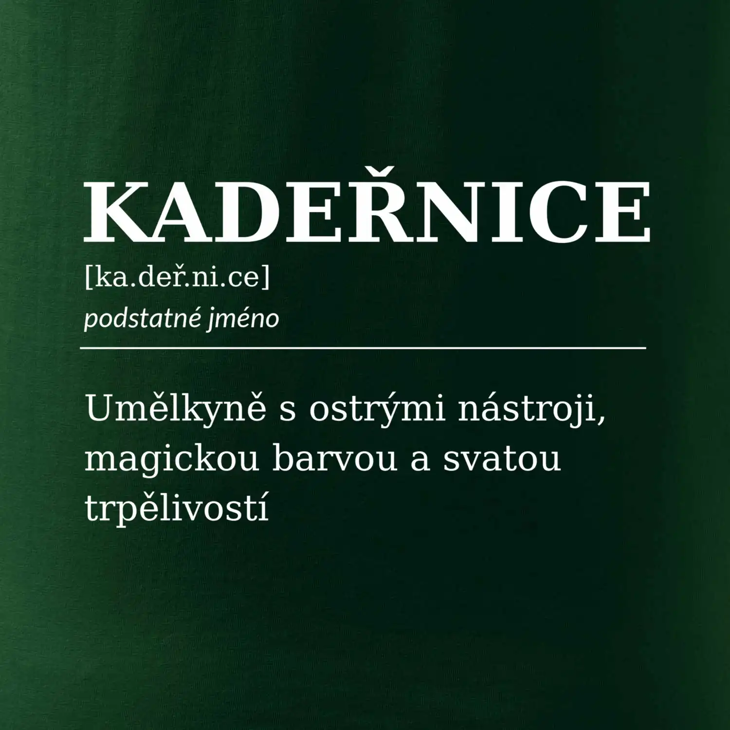 Kadeřnice umělkyně s ostrými nástroji
