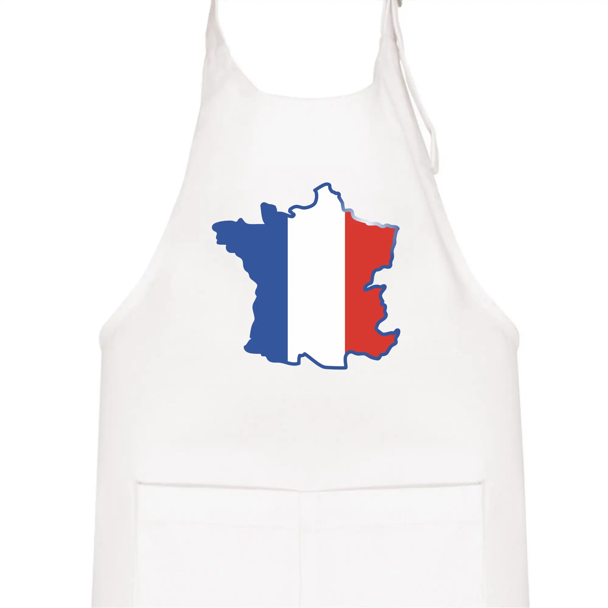 Francouzská vlajka mapa obrys