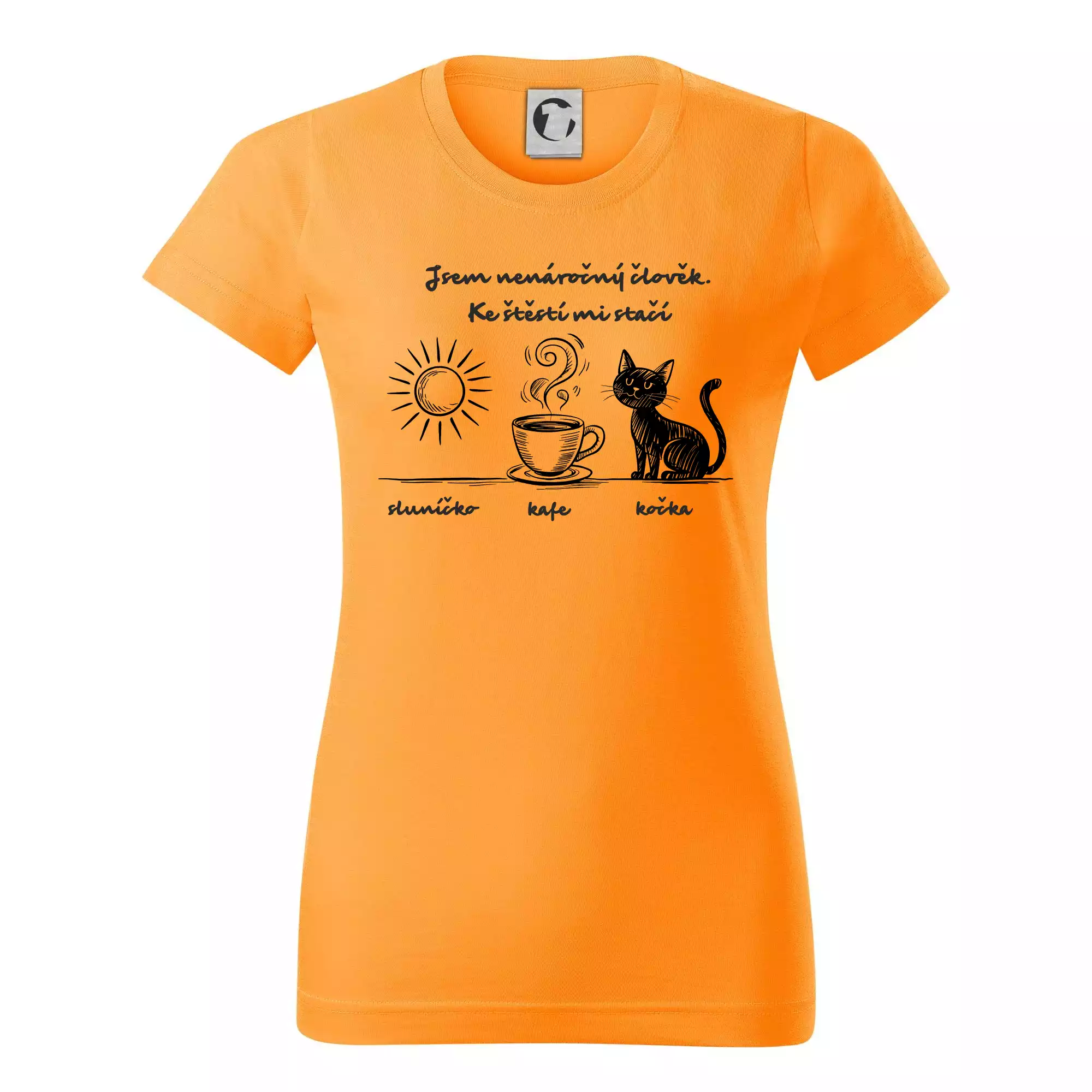Jsem nenáročný člověk. Ke štěstí mi stačí sluníčko kafe kočka