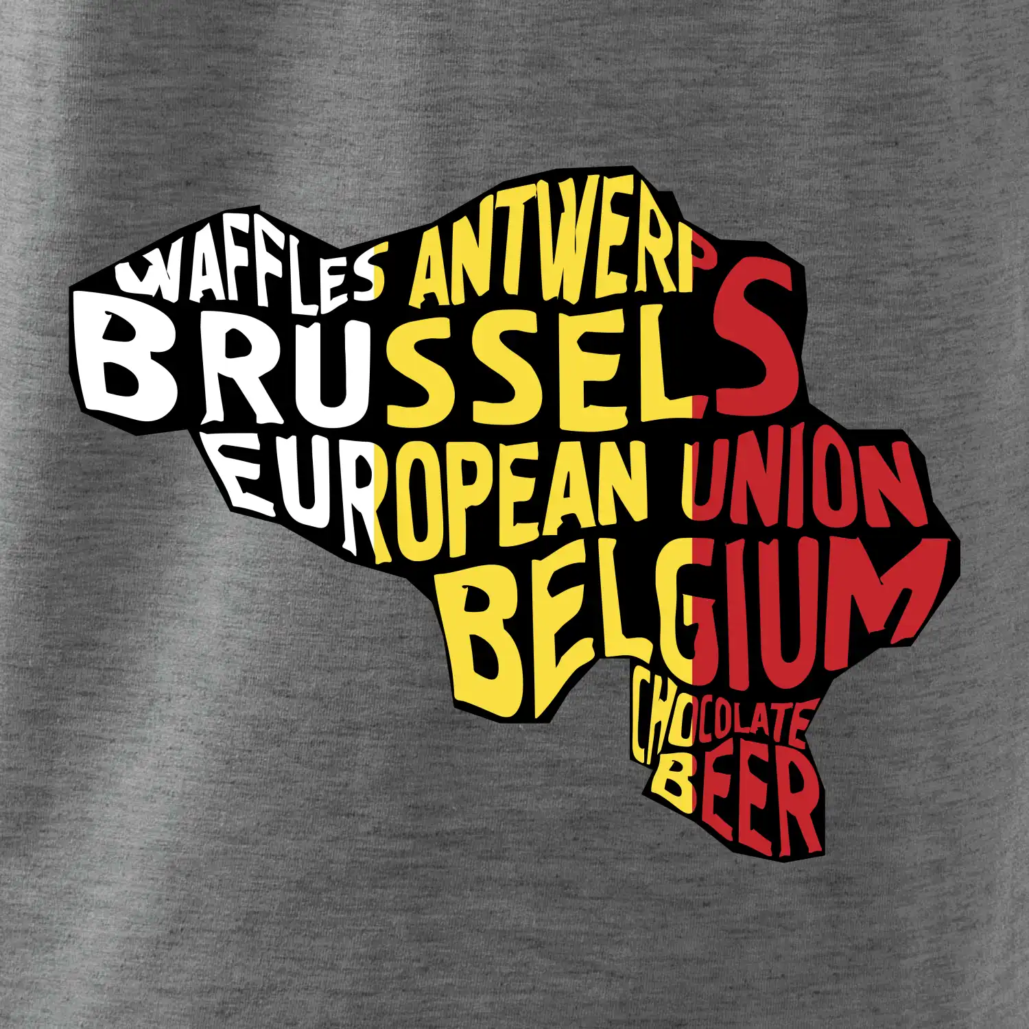 Mapy - názvy měst - Belgie