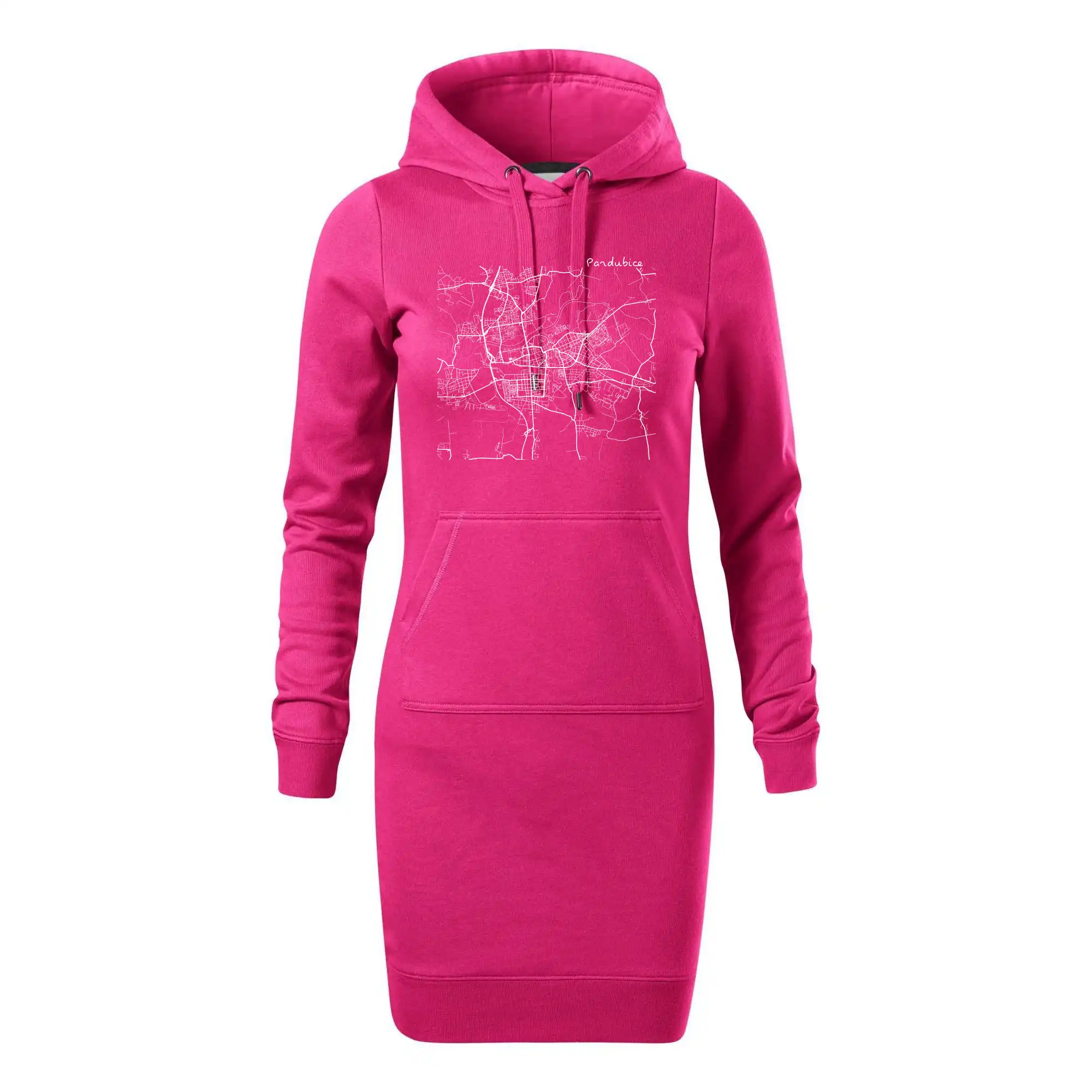 Mapy měst černobílé Pardubice