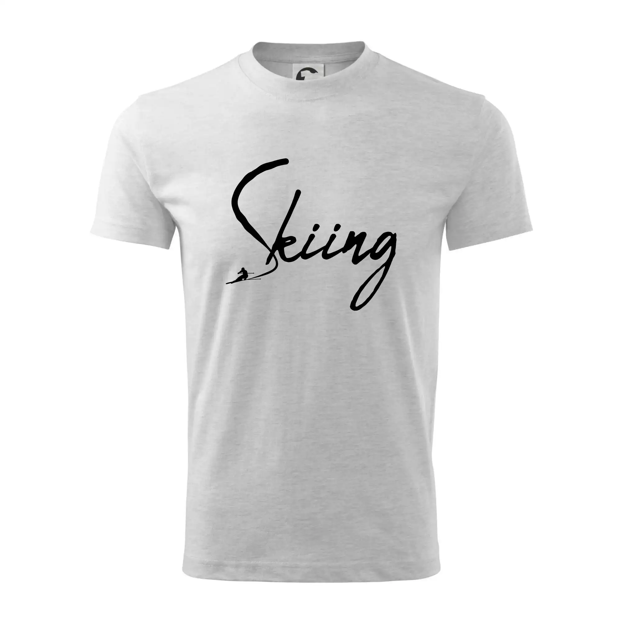 Skiing nápis lyžař
