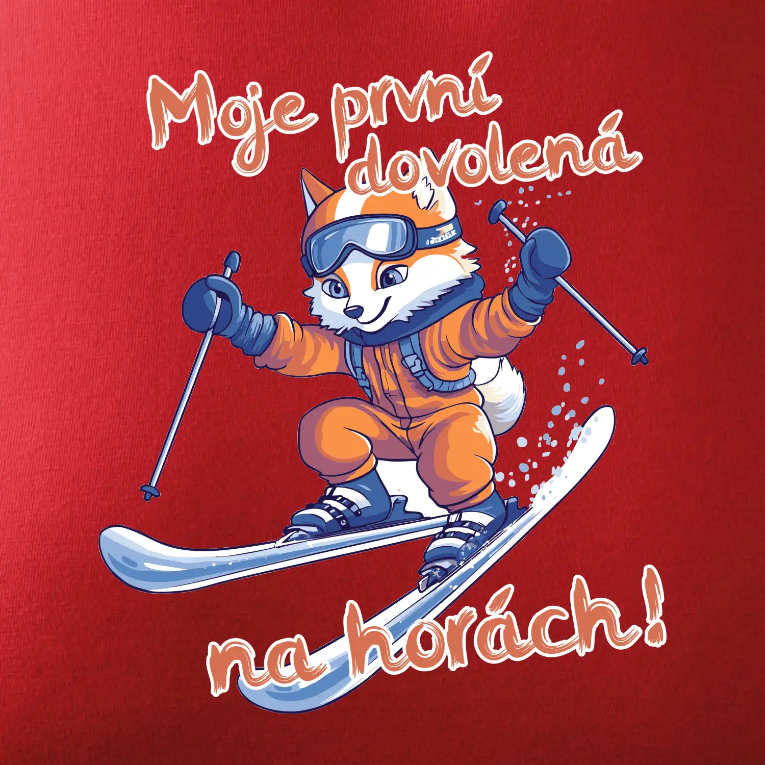 Moje první dovolená na horách oranžová liška
