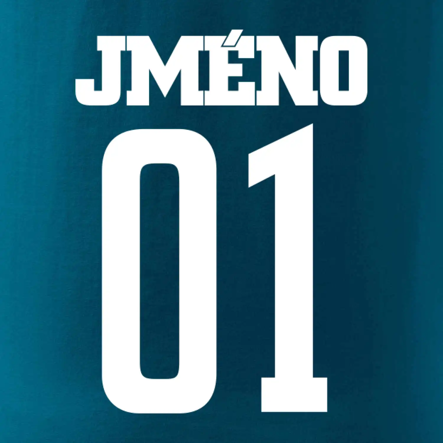 Fotbalový dres - vlastní jméno a číslo