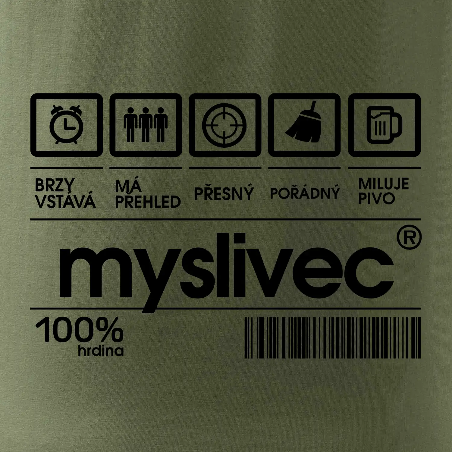 Čárový kód myslivec